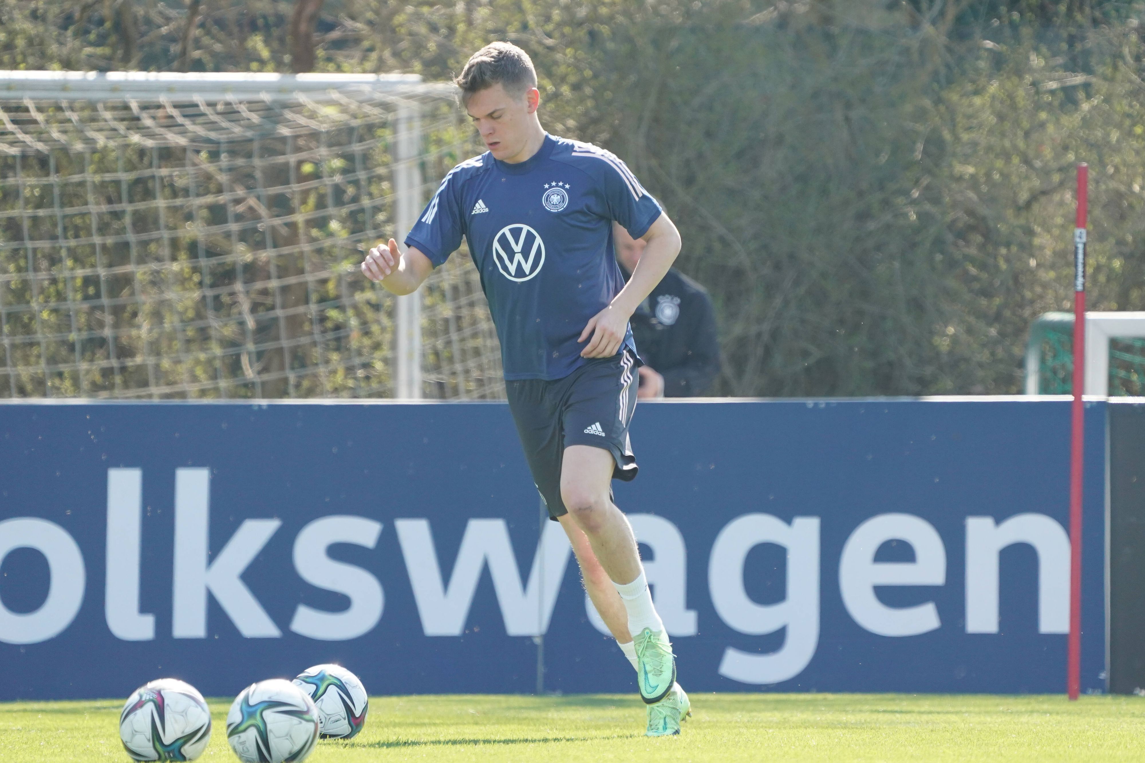Matthias Ginter beim Training der Deutschen Nationalmannschaft in Frankfurt am 23 März 2022.