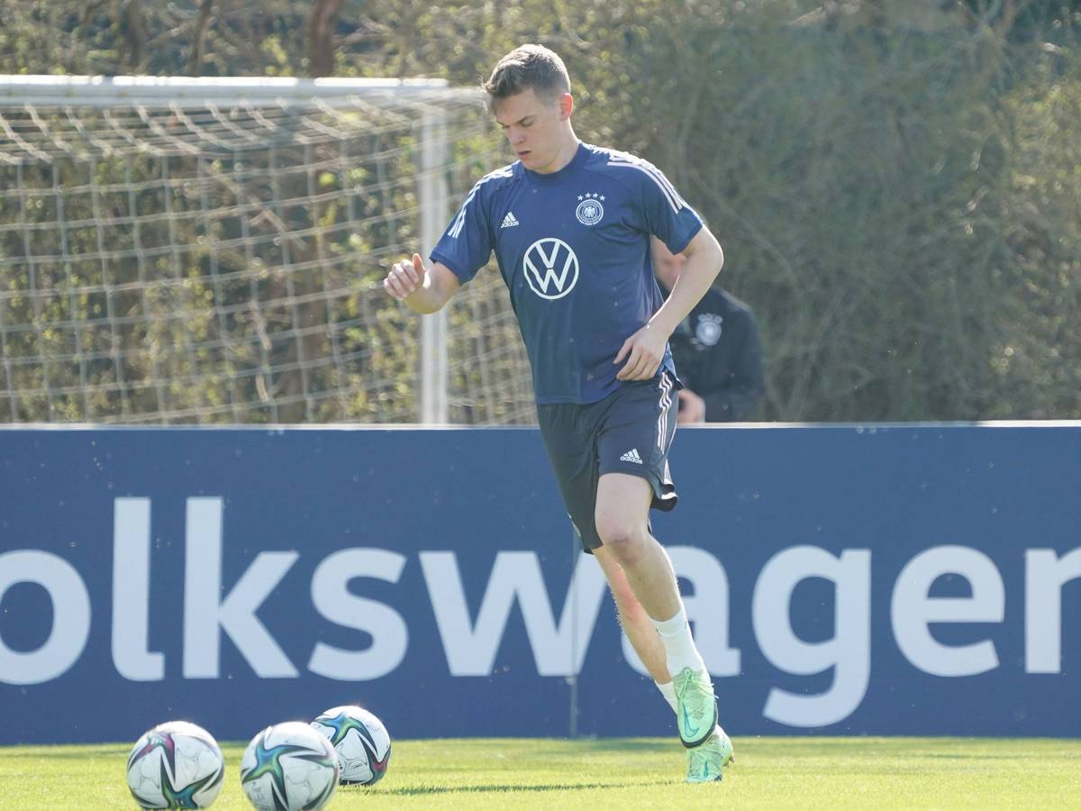 Matthias Ginter beim Training der Deutschen Nationalmannschaft in Frankfurt am 23 März 2022.