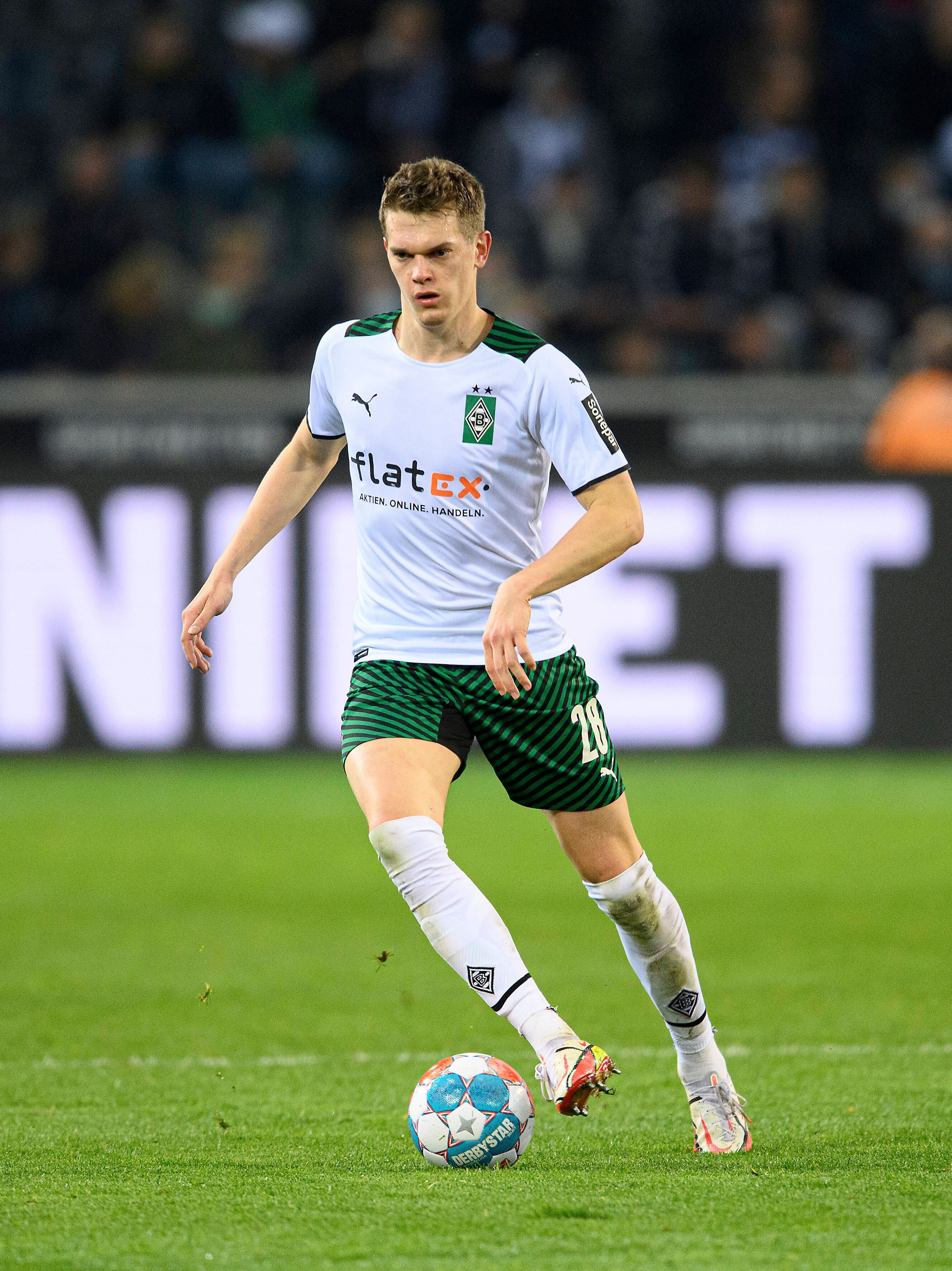Matthias Ginter während des Fußballspiels zwischen Borussia Mönchengladbach und Hertha BSC am 12. März 2022.