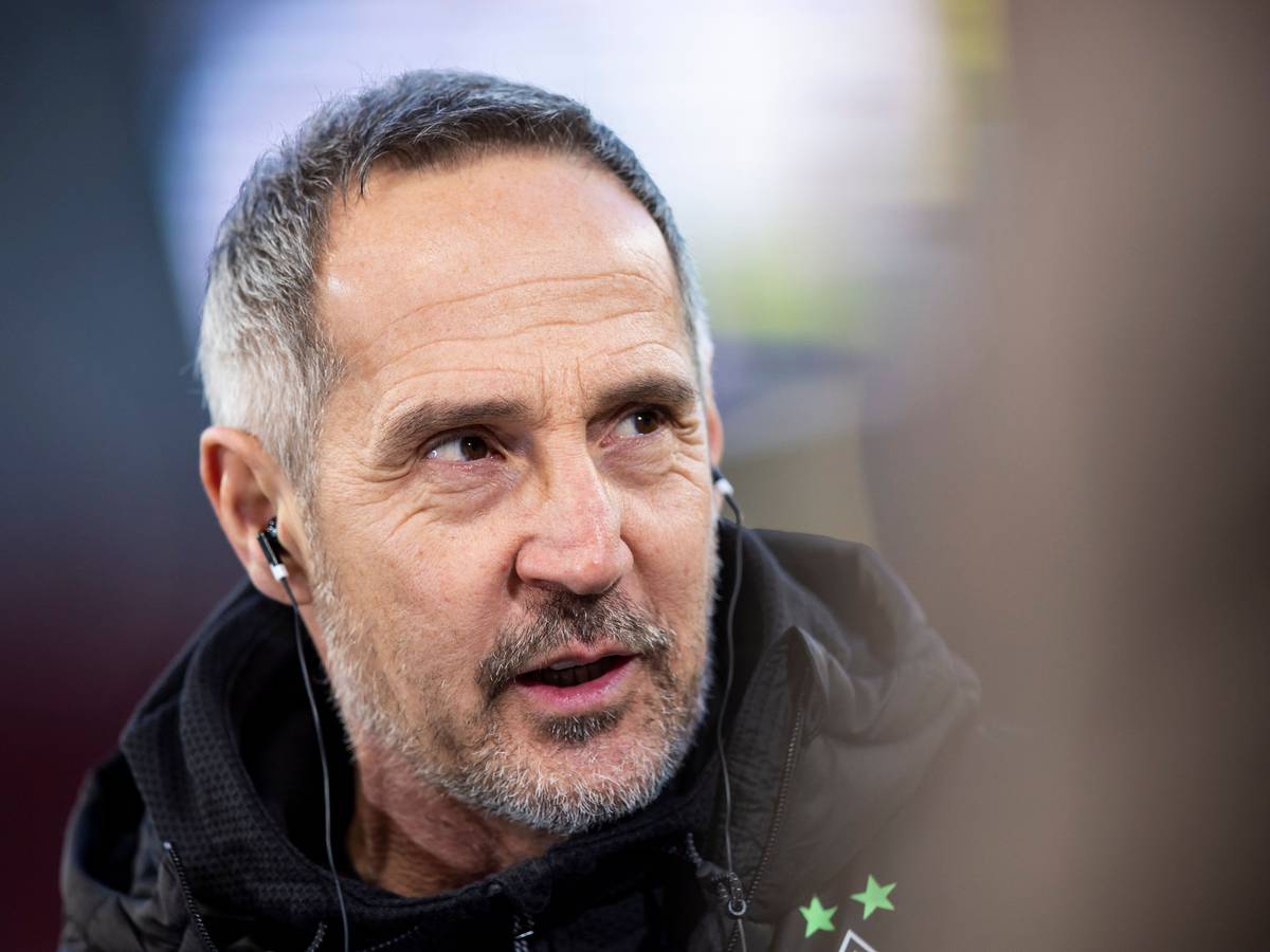 Adi Hütter, Coach von Borussia Mönchengladbach, hier am 6. März 2022 beim Auswärtsspiel in Stuttgart, kann sich eine Trainer-Tätigkeit bis ins hohe Rentenalter nur schwer vorstellen.