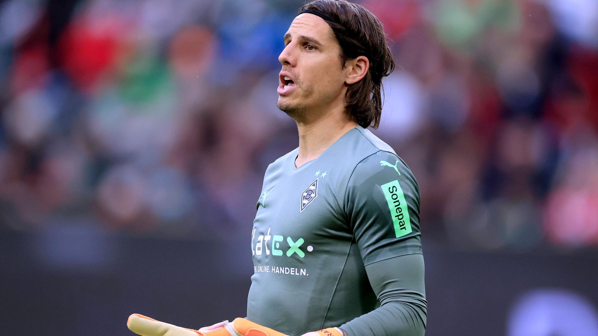 Yann Sommer von Borussia Mönchengladbach am 3. April 2022 beim Heimspiel der Fohlen gegen Mainz 05 im Borussia-Park.