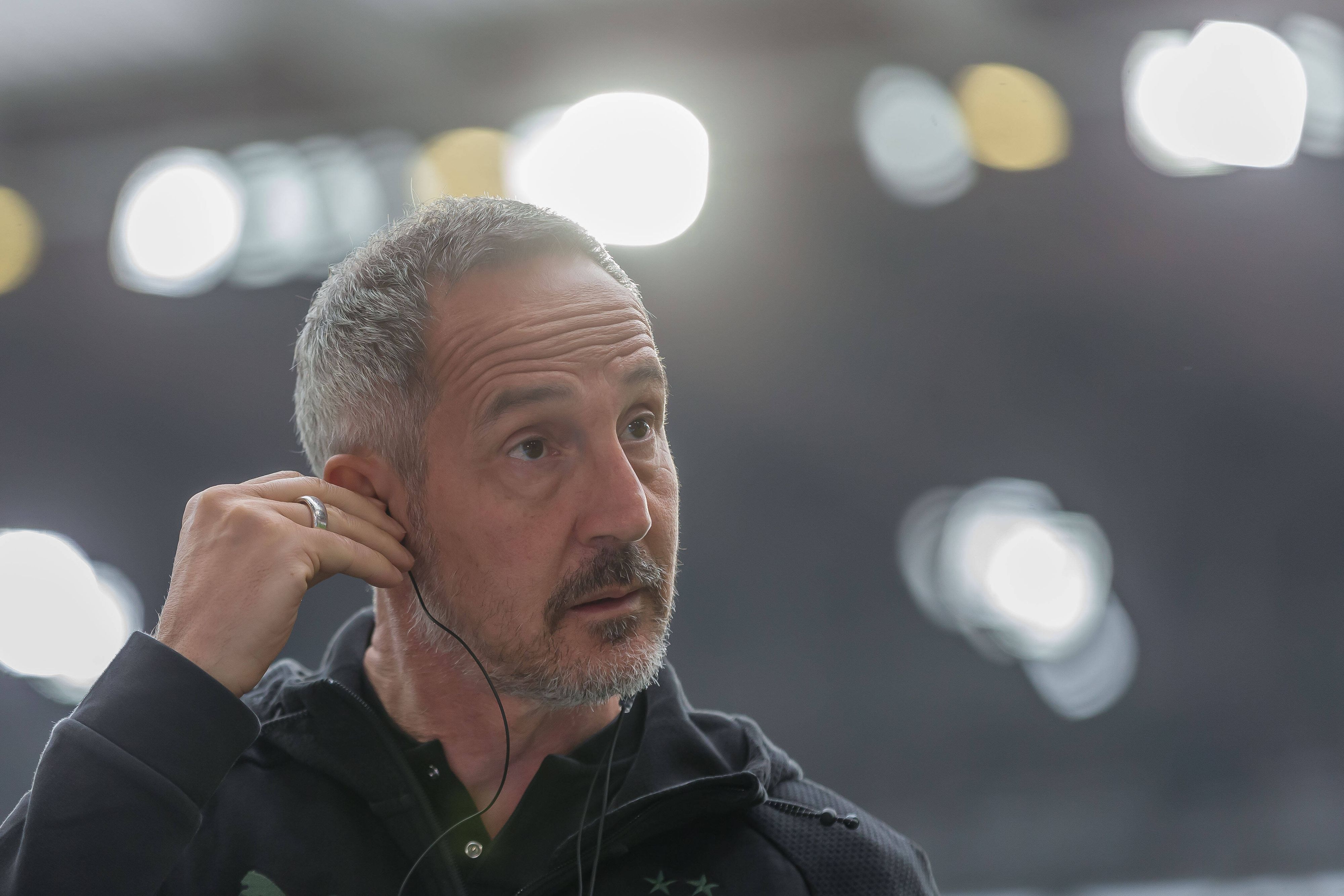 Adi Hütter, Trainer von Borussia Mönchengladbach hier am 23. April 2022, wechselte im Sommer 2021 von Eintracht Frankfurt an den Niederrhein.