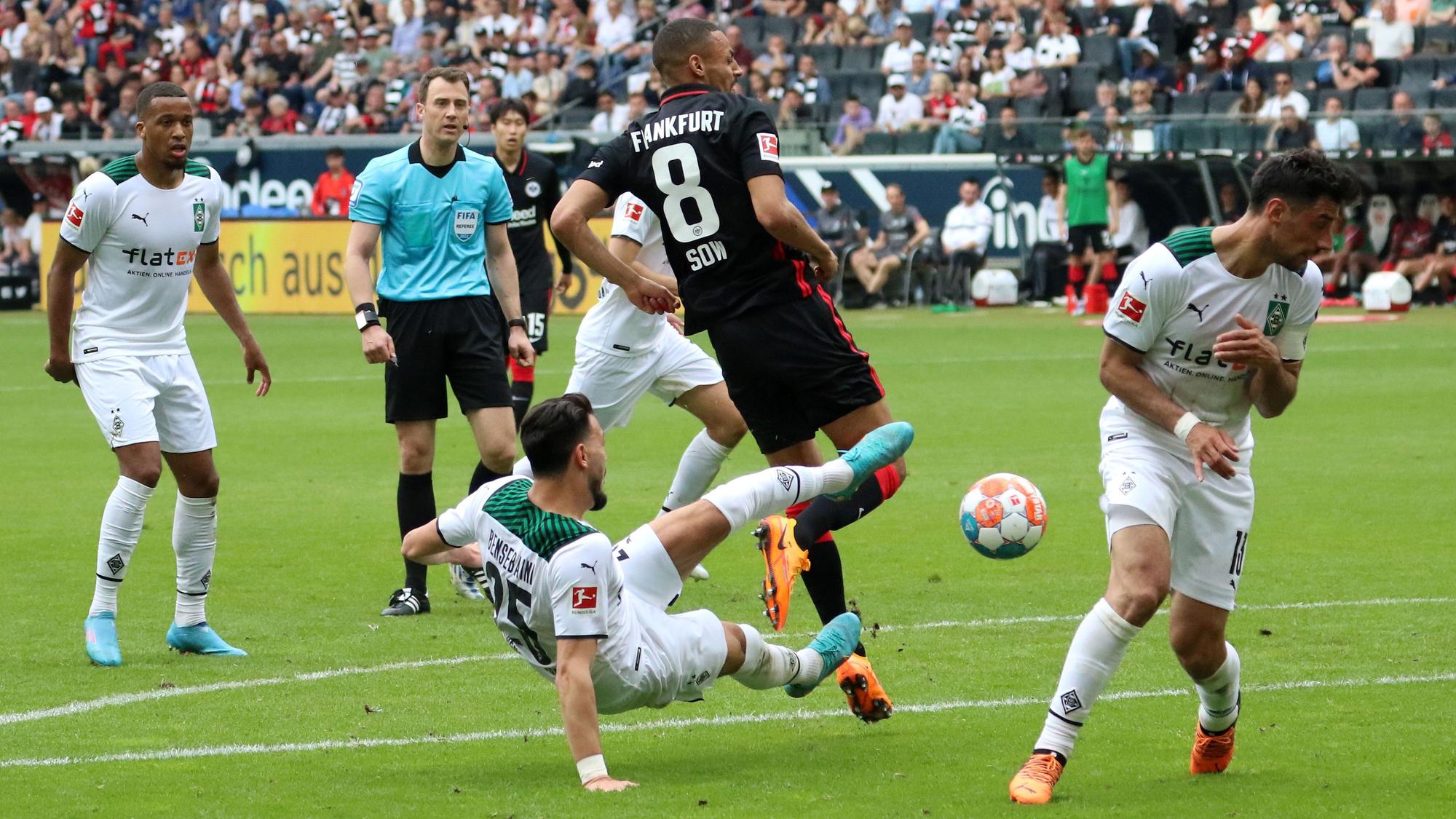 Borussia Mönchengladbach hat am Sonntag (8. Mai 2022) ein 1:1 bei Eintracht Frankfurt geholt.