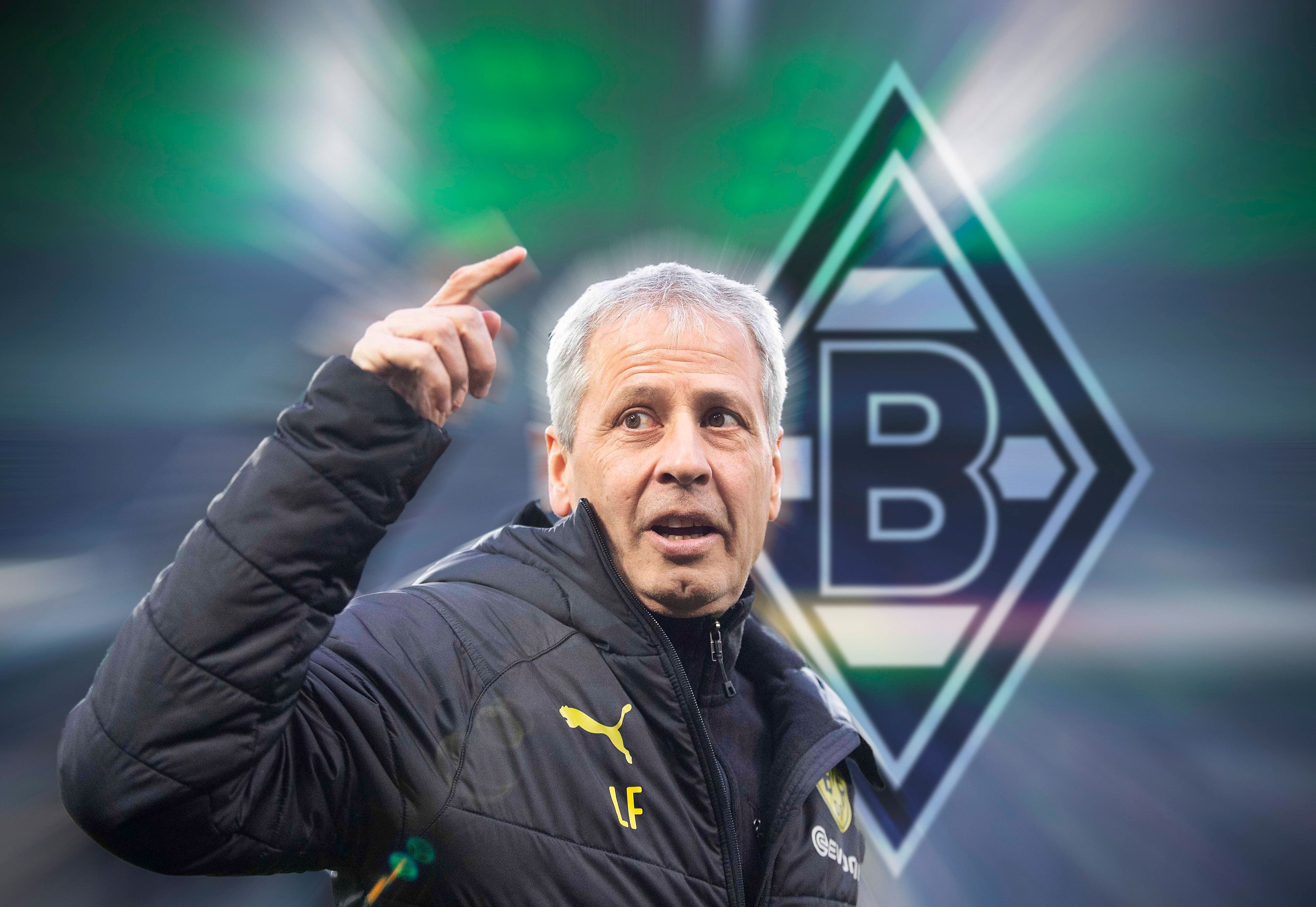 Lucien Favre ist als neuer Trainer bei Fußball-Bundesligist Borussia Mönchengladbach im Gespräch. Diese Fotomontage zeigt den Schweizer Fußballlehrer am 7. März 2020.