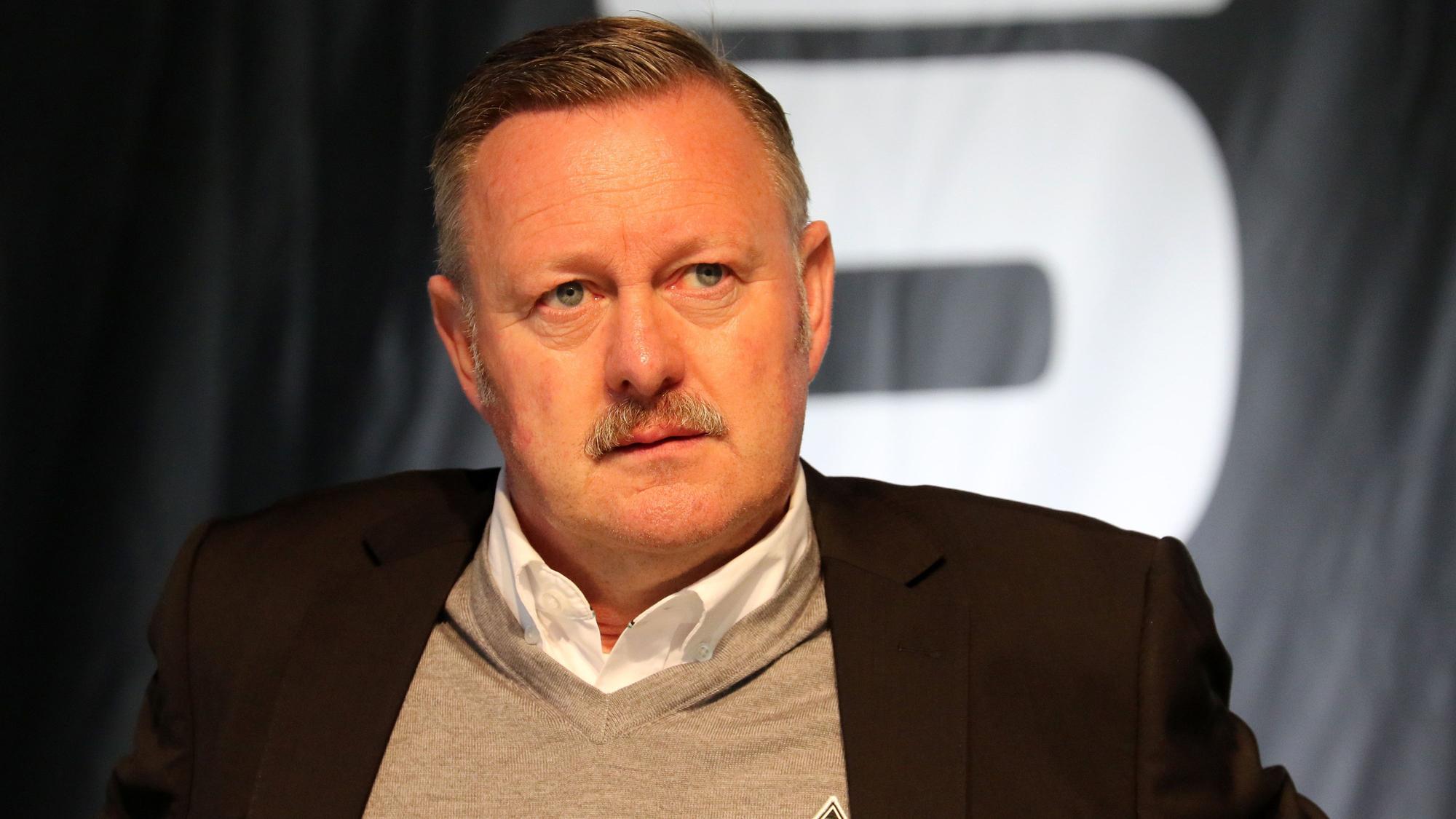 Sportdirektor Roland Virkus bei der Mitgliederversammlung von Borussia Mönchengladbach am 30. Mai 2022 im Borussia-Park.