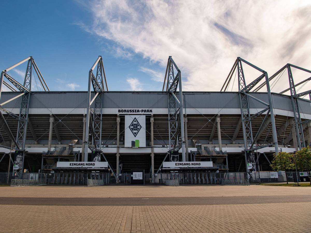 MONCHENGLADBACH, GERMANY - MAY 11 2022: Football arena Borussia-Park, home stadium of Borussia Monchengladbach Copyright: xVITALIIxKLIUIEVx
