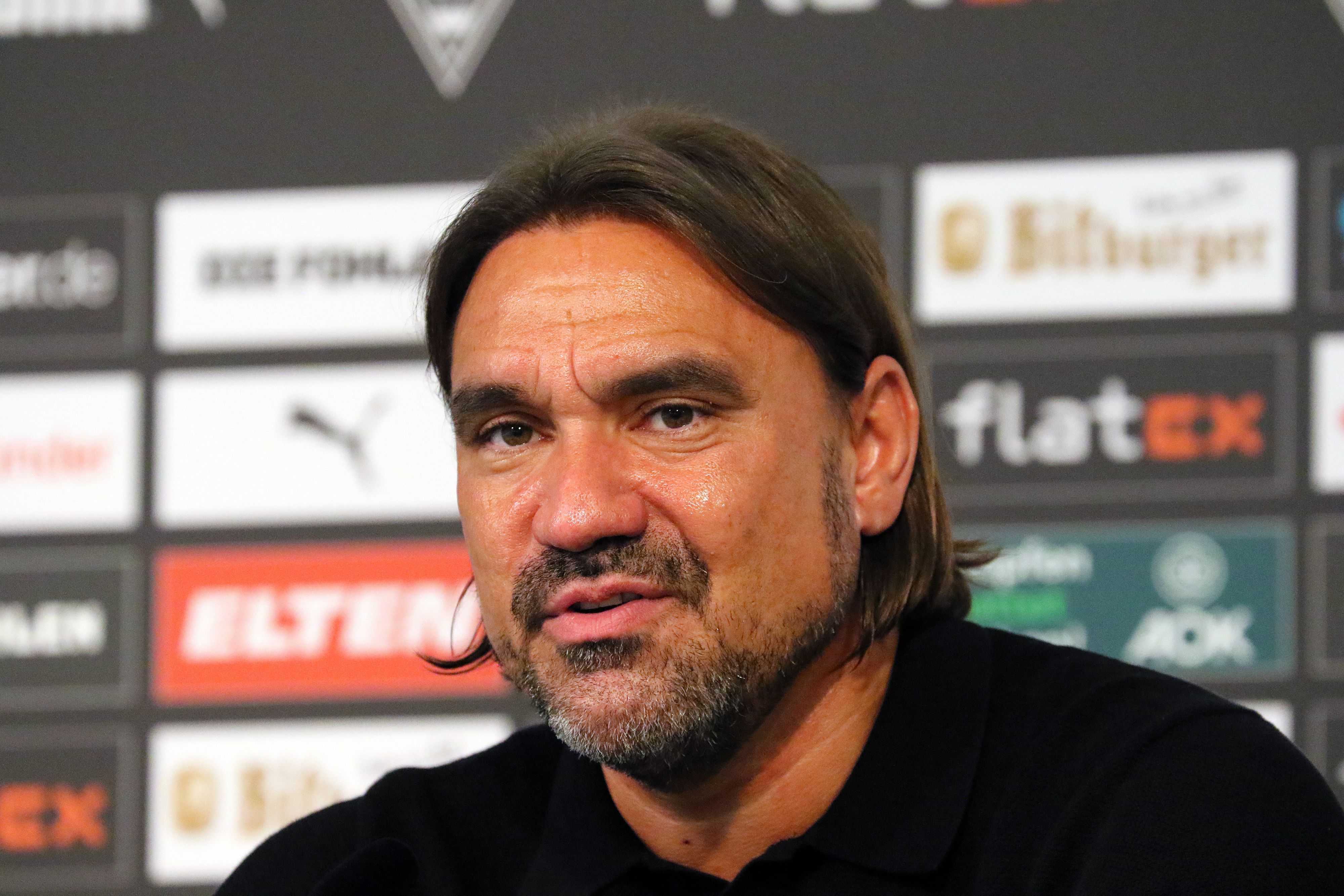 Daniel Farke, der neue Coach von Borussia Mönchengladbach, bei seiner Vorstellung am 5. Juni 2022 im Borussia-Park.