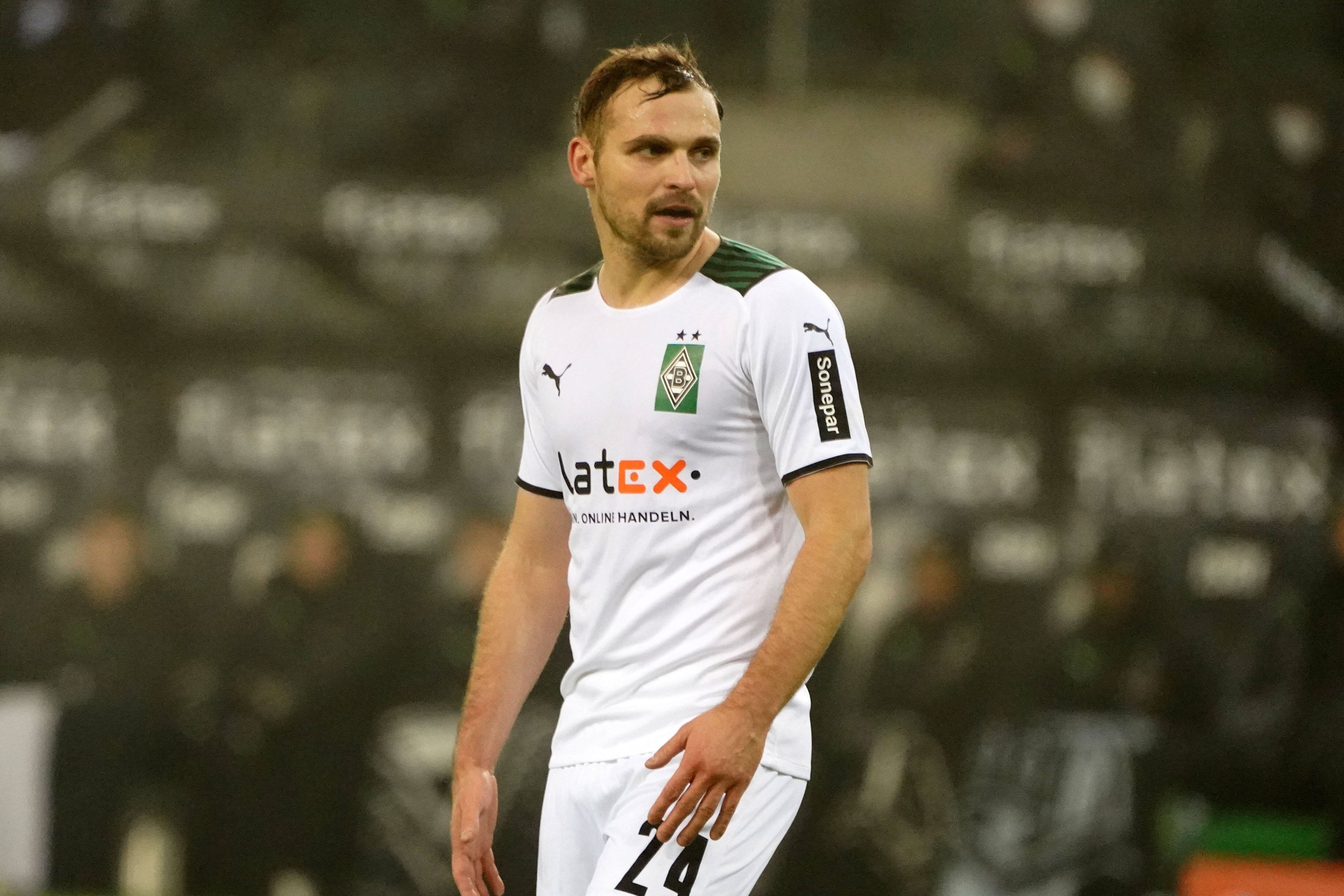 Tony Jantschke am 15. Januar 2022 beim Heimspiel von Borussia Mönchengladbach gegen Bayer Leverkusen im Borussia-Park.
