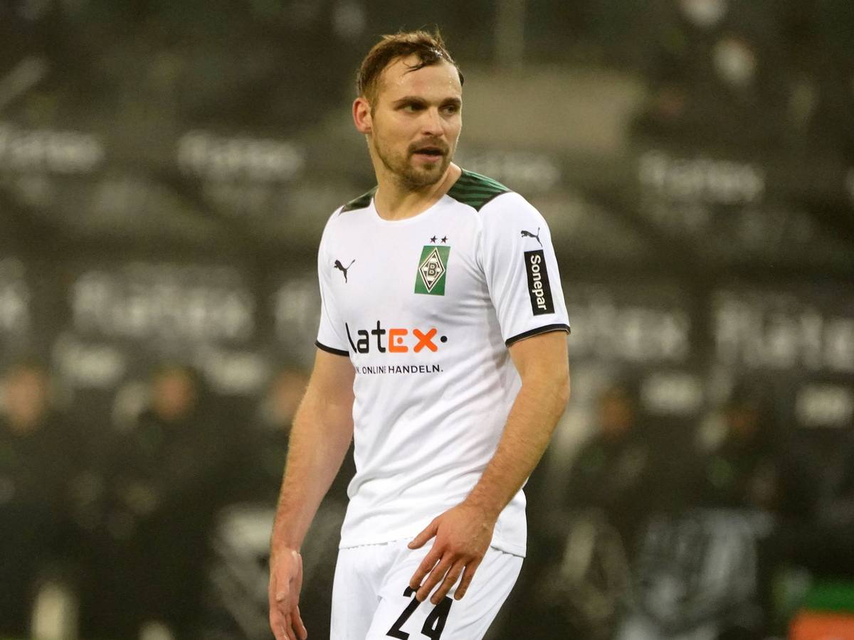 Tony Jantschke am 15. Januar 2022 beim Heimspiel von Borussia Mönchengladbach gegen Bayer Leverkusen im Borussia-Park.