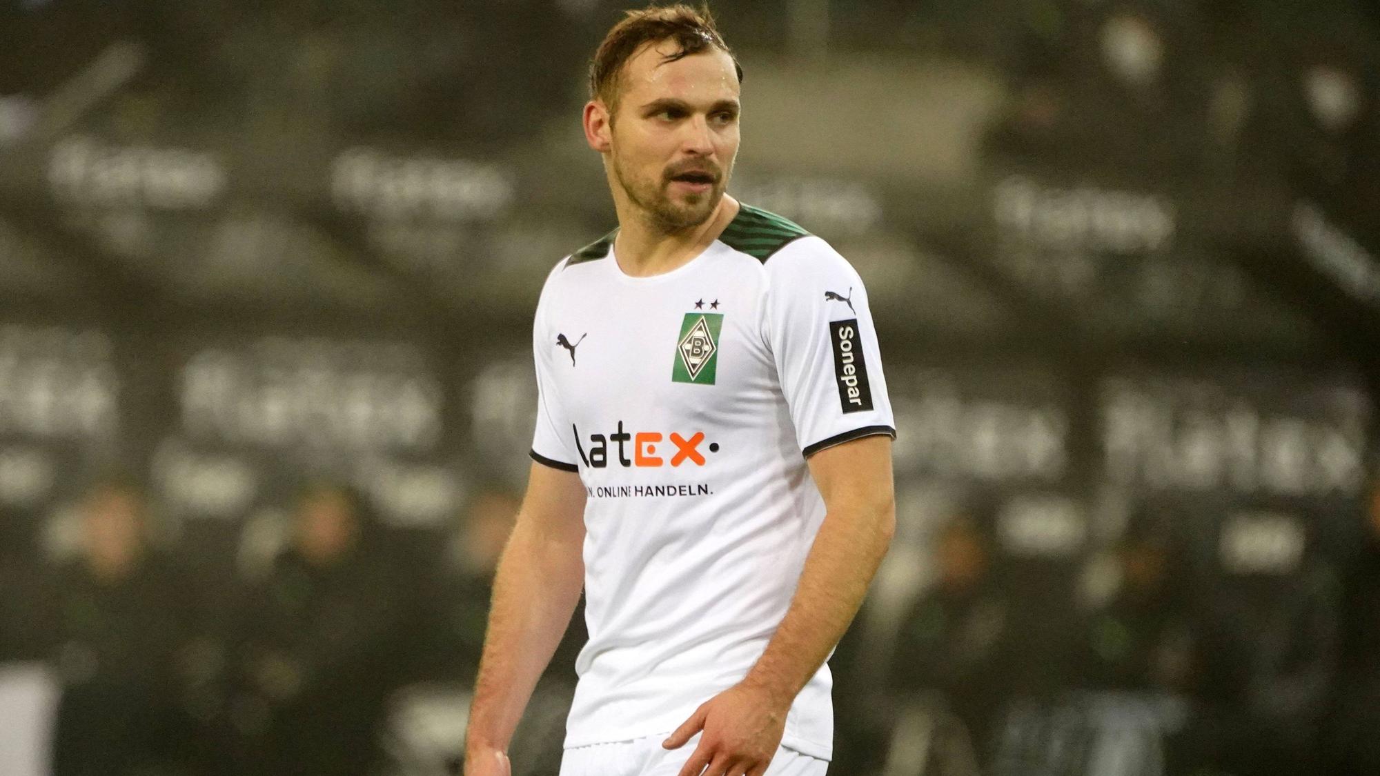 Tony Jantschke am 15. Januar 2022 beim Heimspiel von Borussia Mönchengladbach gegen Bayer Leverkusen im Borussia-Park.