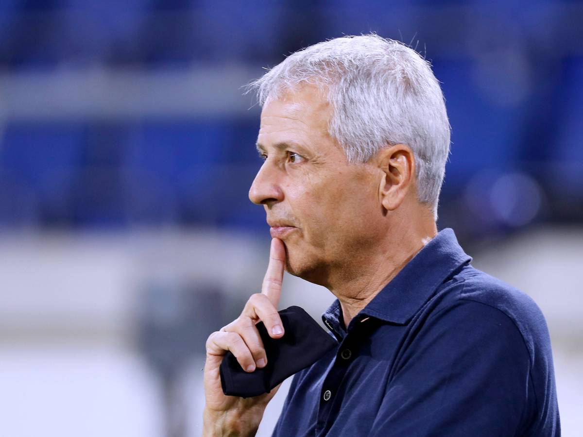 Lucien Favre, hier am 14. September 2020 beim DFB-Pokal-Spiel zwischen Borussia Dortmund und dem MSV Duisburg, soll vor der Rückkehr zu OGC Nizza stehen.