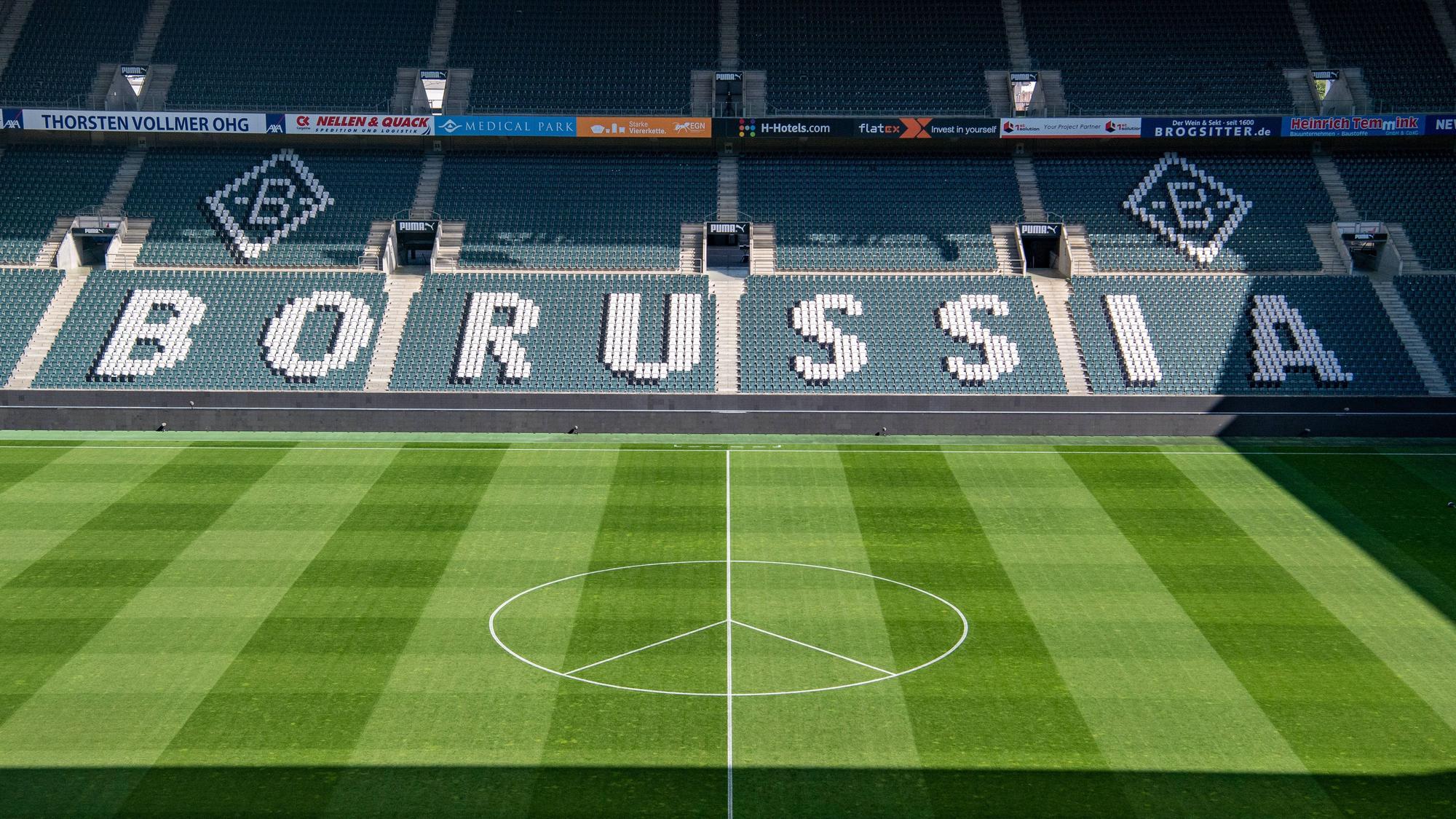 Der Borussia-Park, Stadion von Borussia Mönchengladbach am 11. Mai 2022.