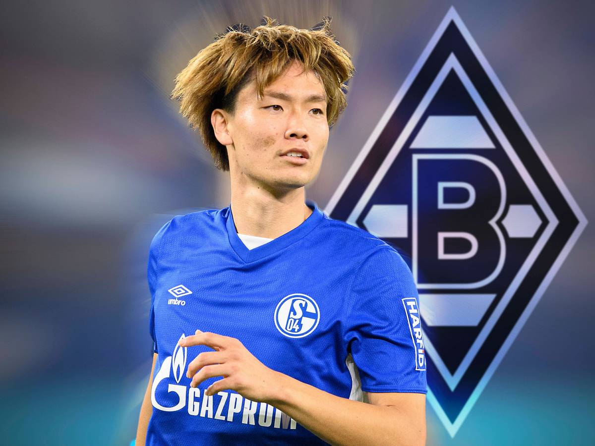 Ko Itakura, hier in einem Trikot des FC Schalke 04, wechselt zu Borussia Mönchengladbach. Das gab der Klub vom Niederrhein am Samstagabend (2. Juli 2022) bekannt. Bei dem Bild handelt es sich um eine Fotomontage.
