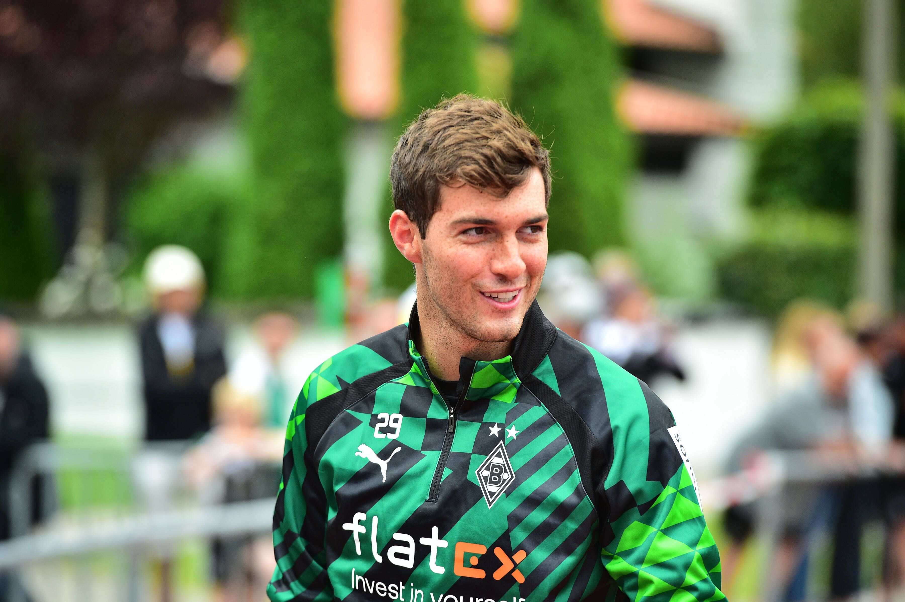 Joe Scally von Borussia Mönchengladbach, hier am 7. Juli 2022 im Trainingslager in Rottach-Egern, hofft auf eine starke zweite Saison bei den Fohlen.