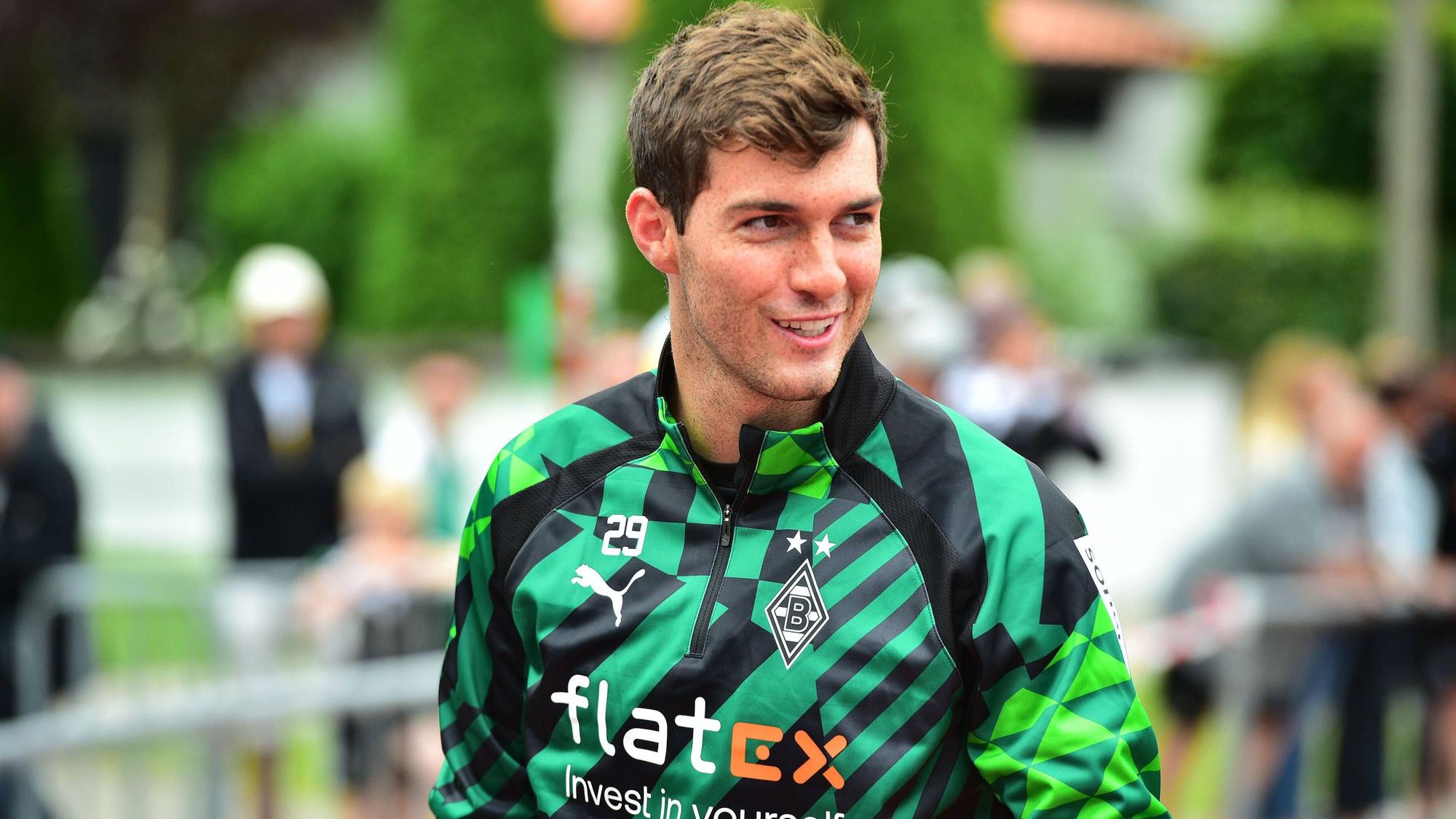Joe Scally von Borussia Mönchengladbach, hier am 7. Juli 2022 im Trainingslager in Rottach-Egern, hofft auf eine starke zweite Saison bei den Fohlen.