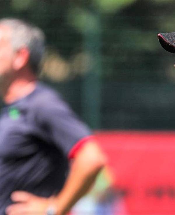 Lucien Favre am 9. Juli 2022 am Rande des Testspiels von OGC Nizza gegen Cercle Brügge.