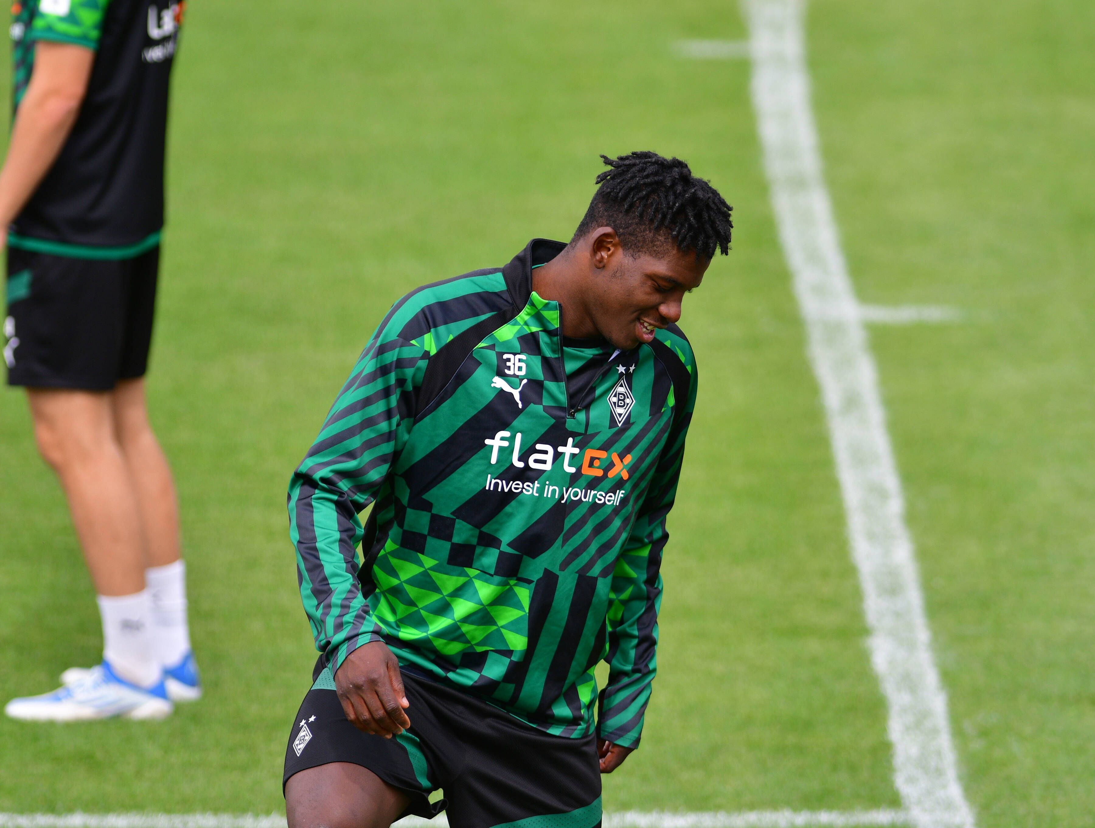 Breel Embolo am 13. Juli 2022 während einer Trainingseinheit von Borussia Mönchengladbach.