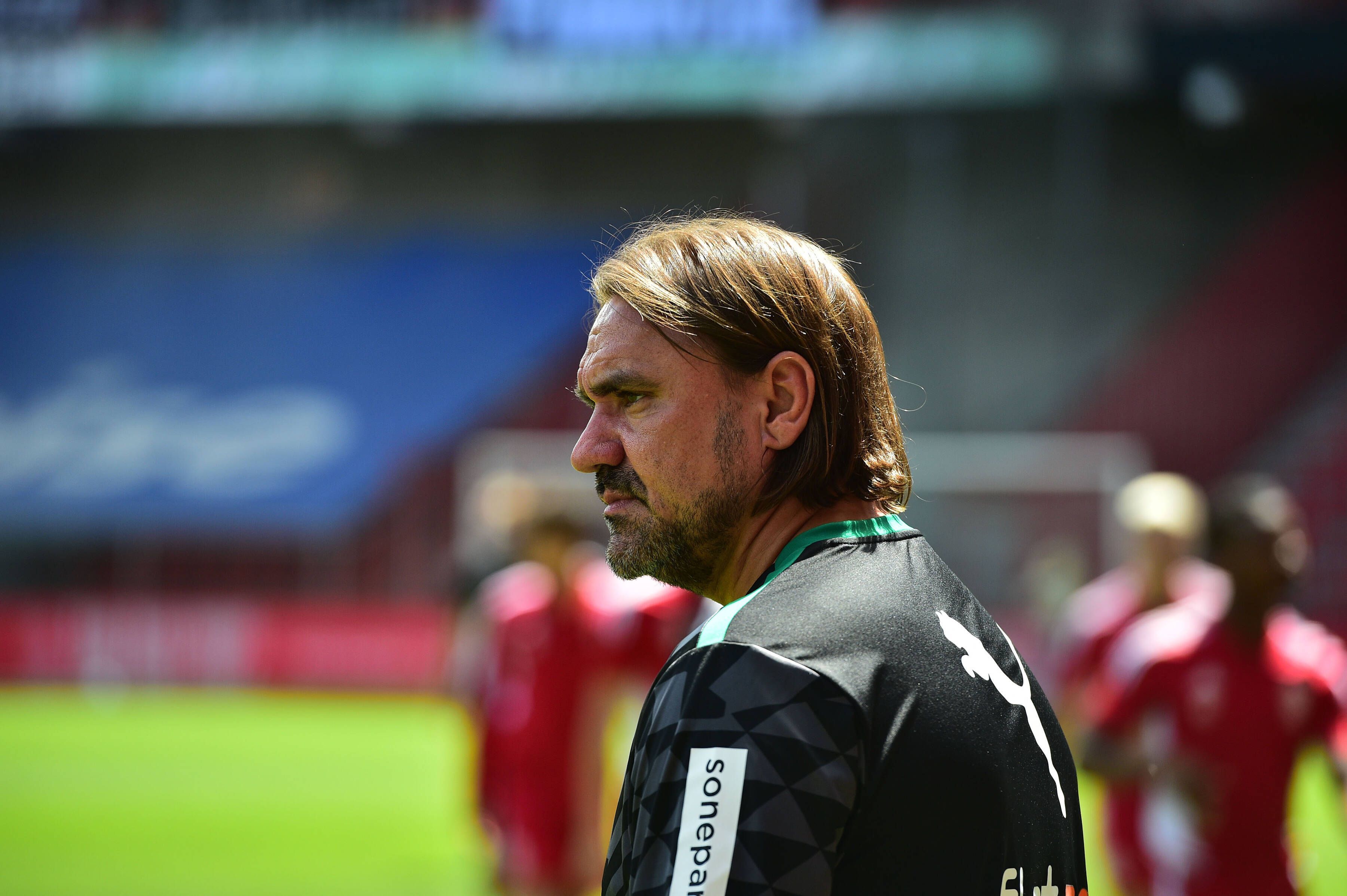 Gladbach Trainer Daniel Farke kurz vor Beginn des Vorbereitungsspiels zwischen Standard Lüttich und Borussia Mönchengladbach am 16. Juli 2022.
