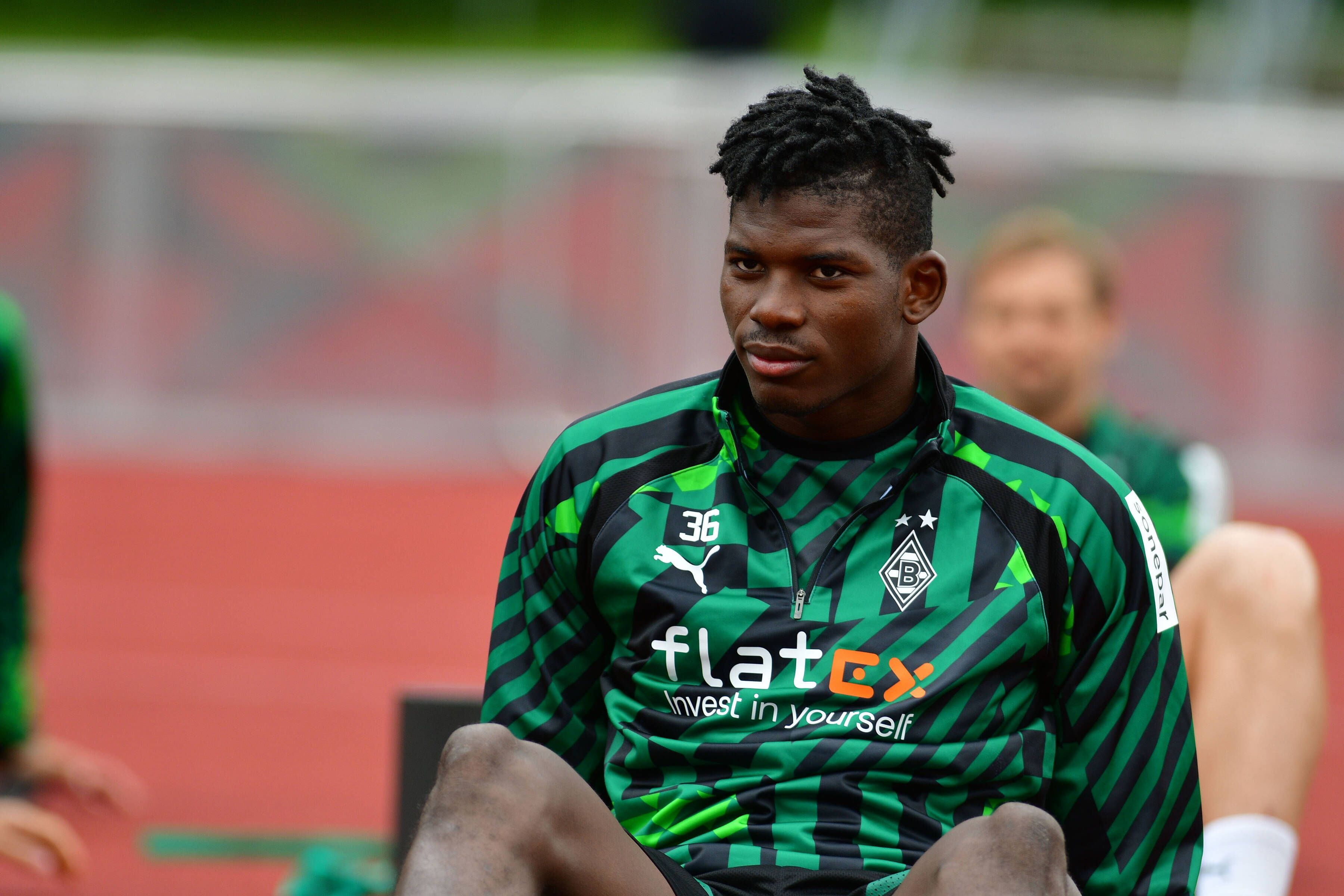Breel Embolo, Ex-Spieler von Borussia Mönchengladbach, am 8. Juli 2022 im Trainingslager am Tegernsee in Rottach-Egern.