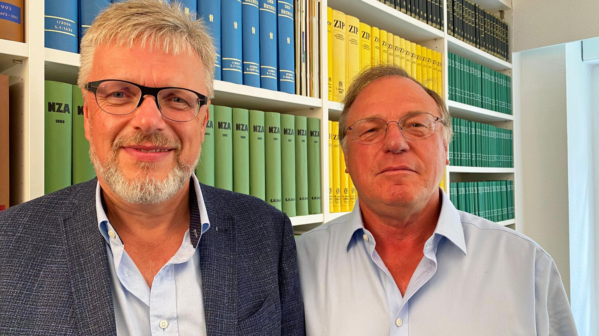 Causa Max Eberl und Borussia Mönchengladbach: Im exklusiven Interview haben die Fachjuristen Professor Doktor Michael Schulte (r.) und Josef Utzel (l.) sich dazu am Montag (22. August 2022) den Fragen der GladbachLIVE-Redaktion gestellt.