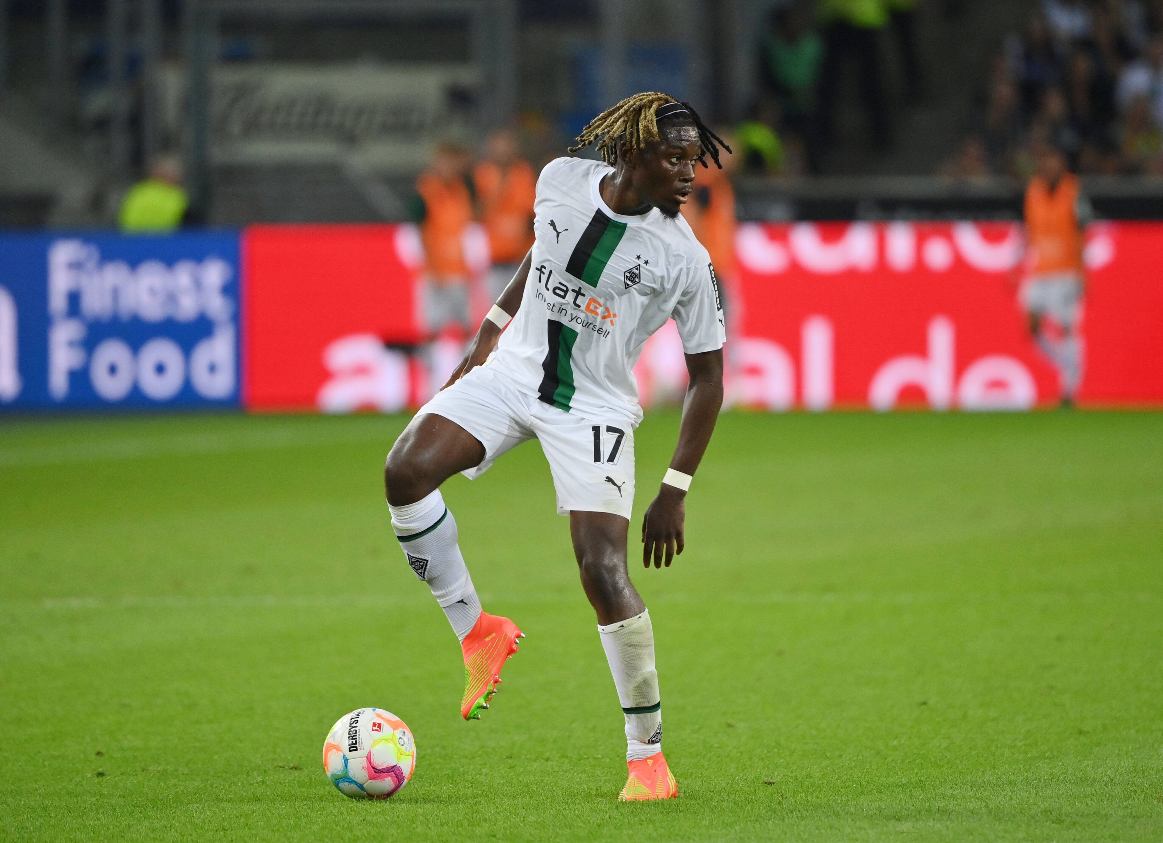 Manu Koné am 18. August 2022 beim Bundesliga Spiel zwischen Borussia Mönchengladbach und Hertha BSC.