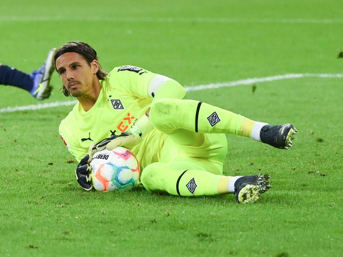 Yann Sommer, Torhüter von Borussia Mönchengladbach, am 19. August 2022 beim Bundesliga-Spiel gegen Hertha BSC im Borussia-Park.
