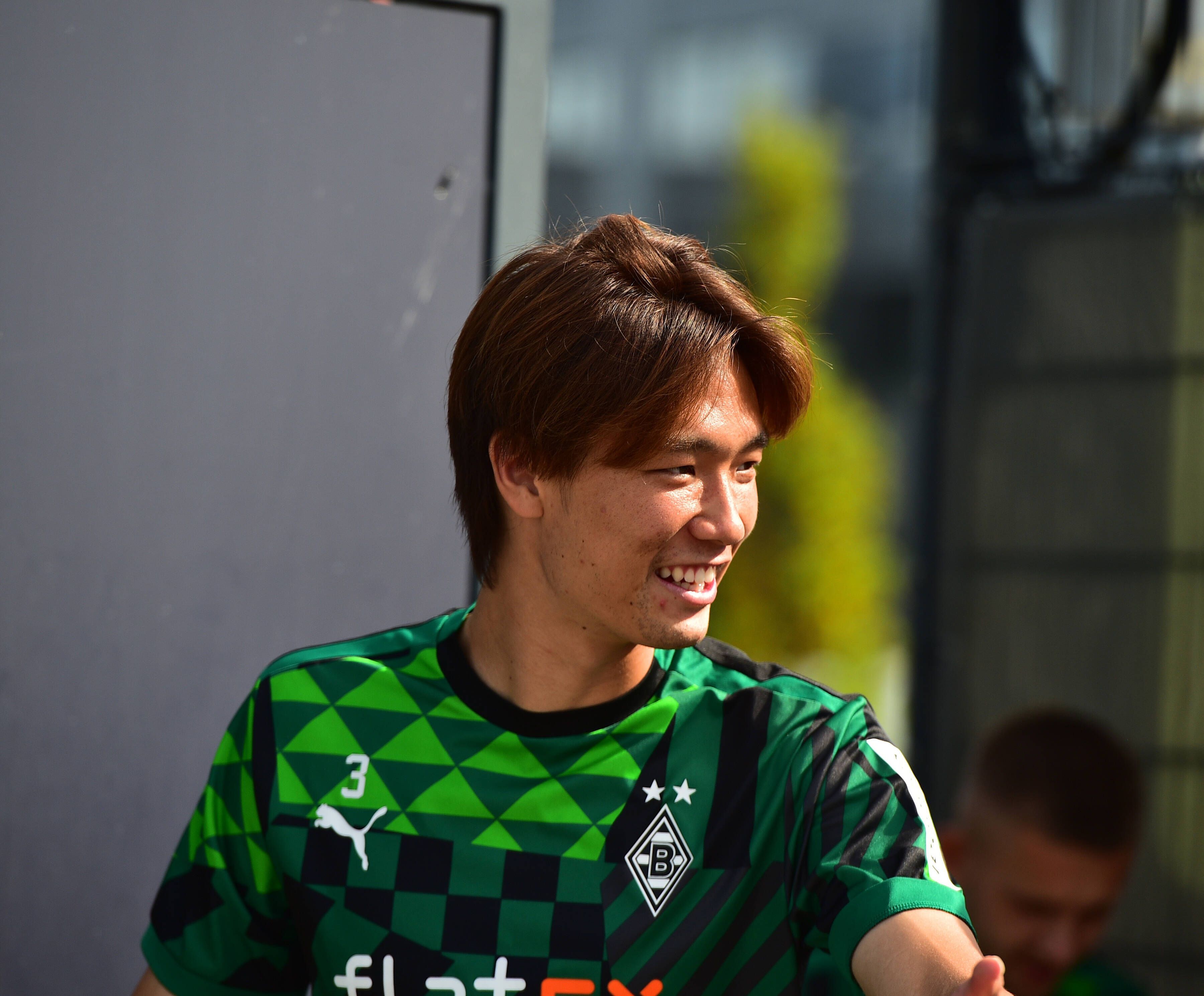 Ko Itakura, Spieler von Borussia Mönchengladbach, hier beim Training am 24. August 2022, hat sich bereits gut bei seinem neuen Klub eingelebt. Für die Zukunft hat er noch große Ziele.