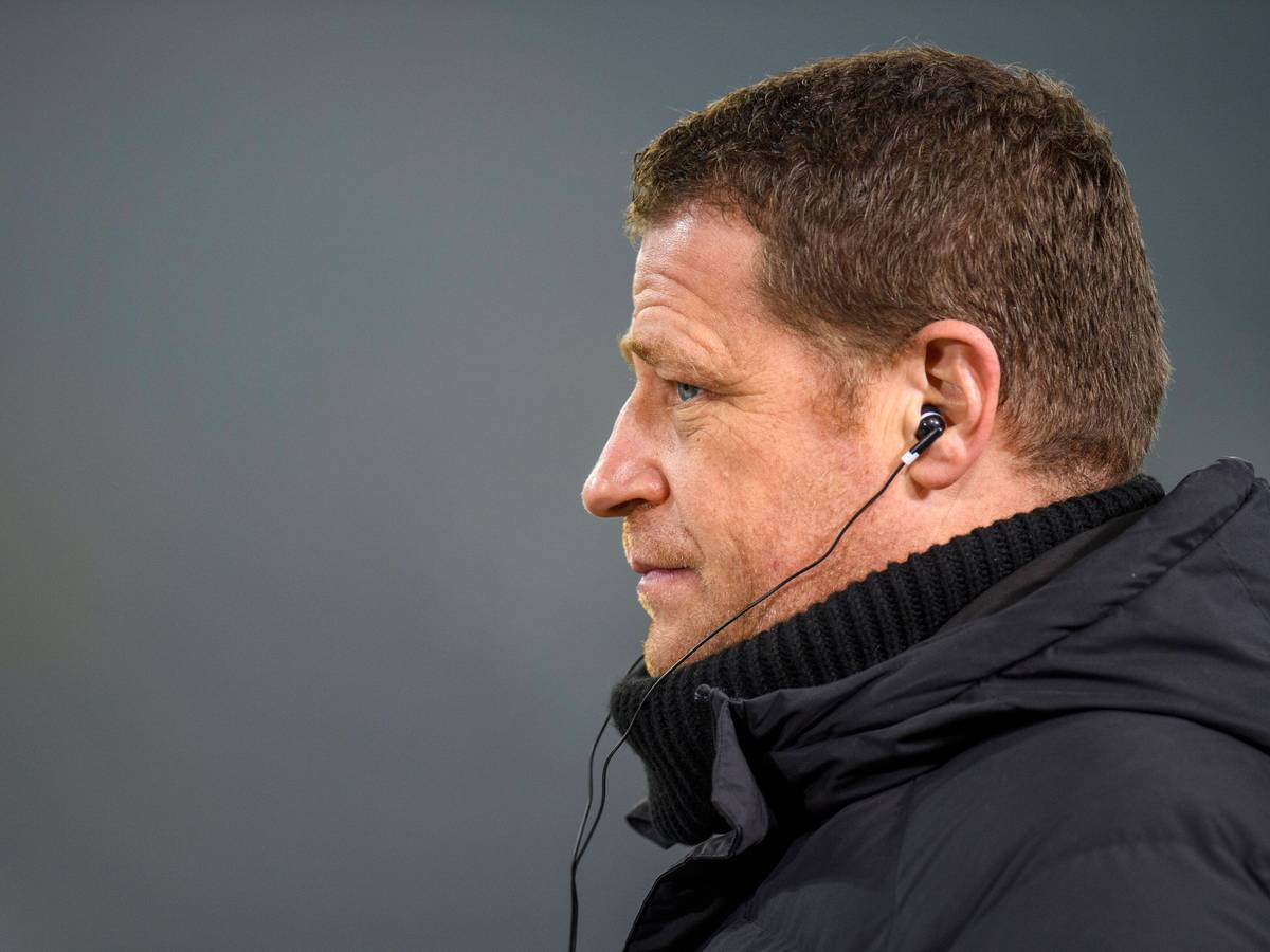 Max Eberl, Ex-Manager von Borussia Mönchengladbach, soll schon bald ein neues Amt bei Bundesliga-Konkurrent RB Leipzig annehmen. Das Foto zeigt ihn noch in Diensten der Fohlen am 15. Januar 2022 im Borussia-Park.