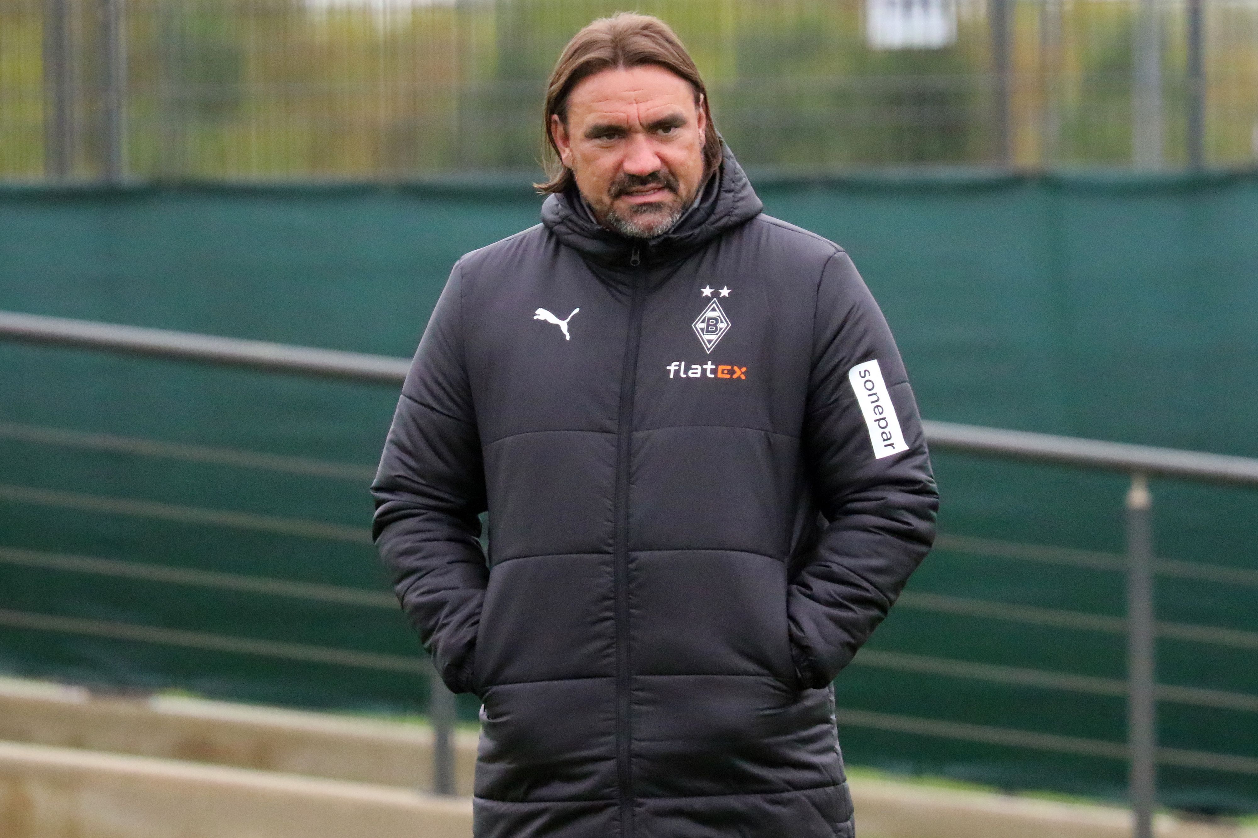 Trainer Daniel Farke am 14. September 2022 beim Training von Borussia Mönchengladbach im Borussia-Park.