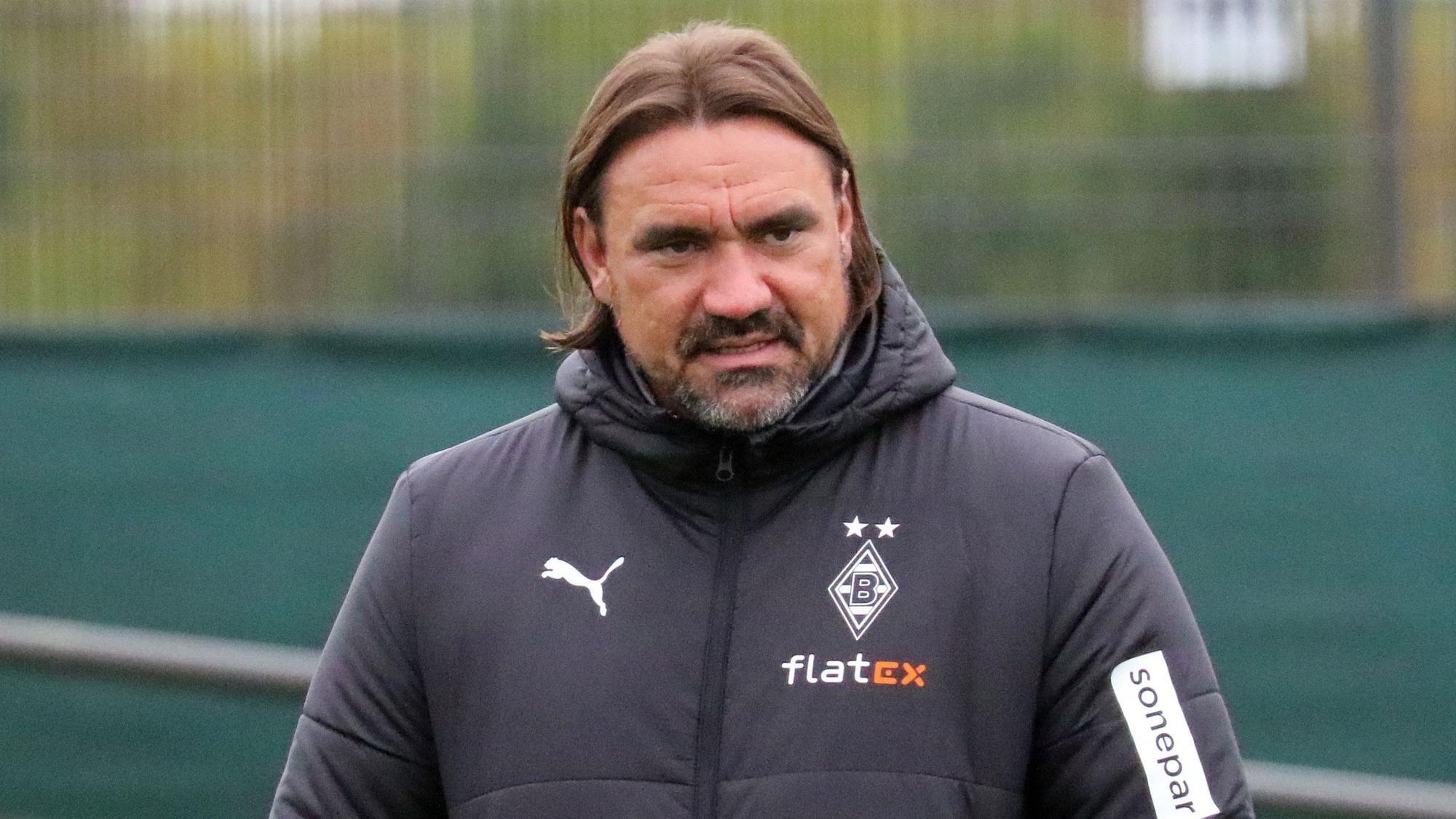 Trainer Daniel Farke am 14. September 2022 beim Training von Borussia Mönchengladbach im Borussia-Park.
