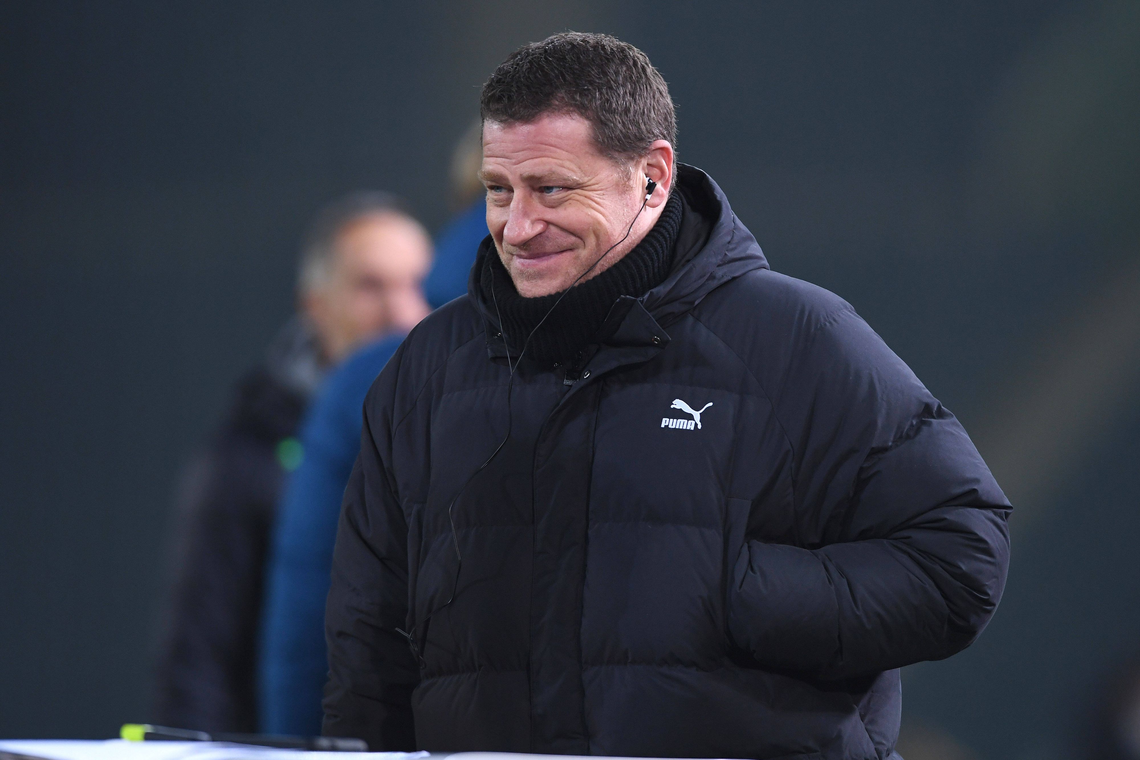 Max Eberl, ehemaliger Sportdirektor von Borussia Mönchengladbach, startet ab Dezember seine neue Aufgabe als Manager von RB Leipzig. Das Foto zeigt ihn noch in Diensten der Fohlen am 15. Januar 2022 im Borussia-Park vor dem Spiel des VfL gegen Bayer Leverkusen.