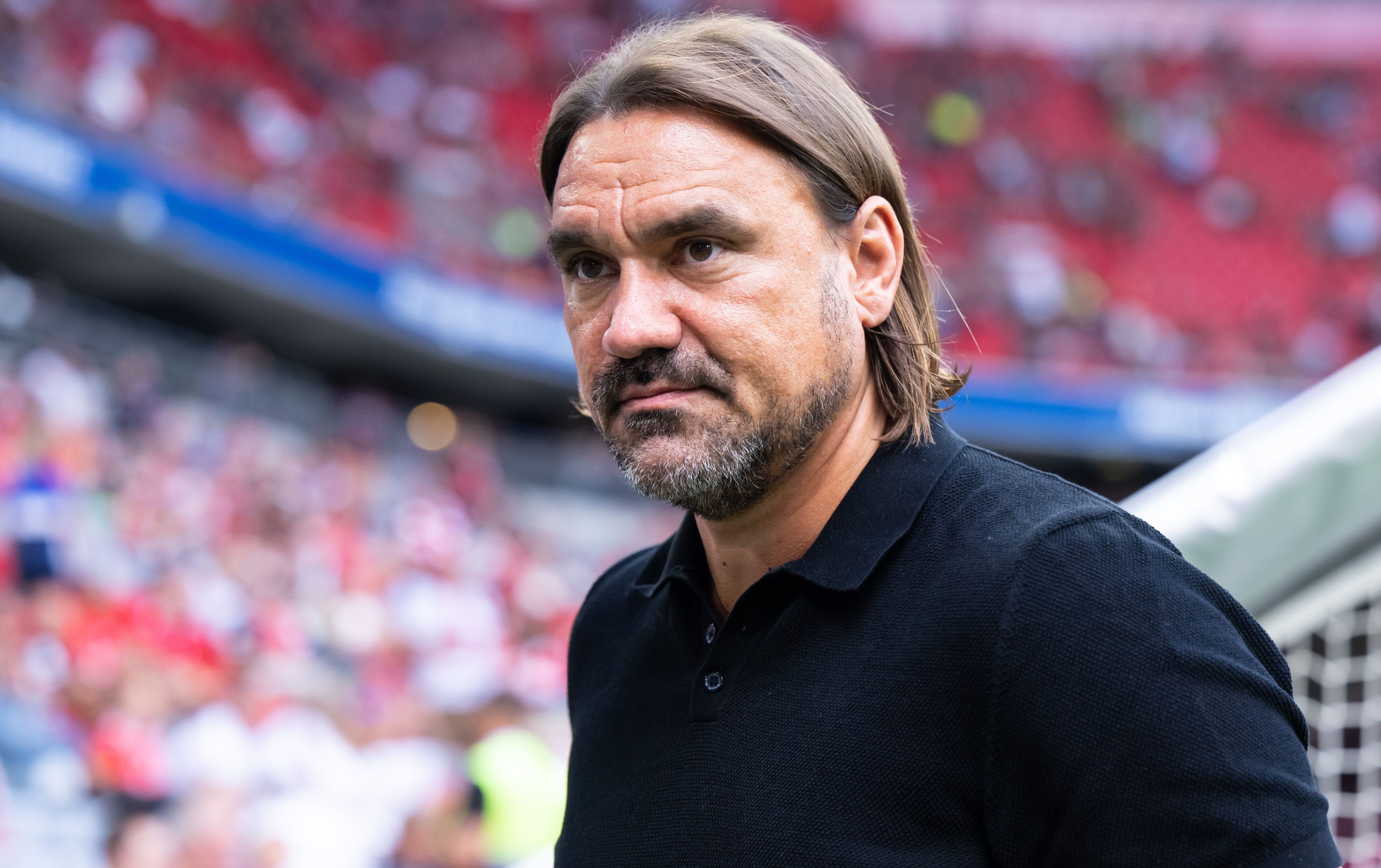 Daniel Farke in der Allianz-Arena vor dem Spiel von Borussia Mönchengladbach beim FC Bayern.