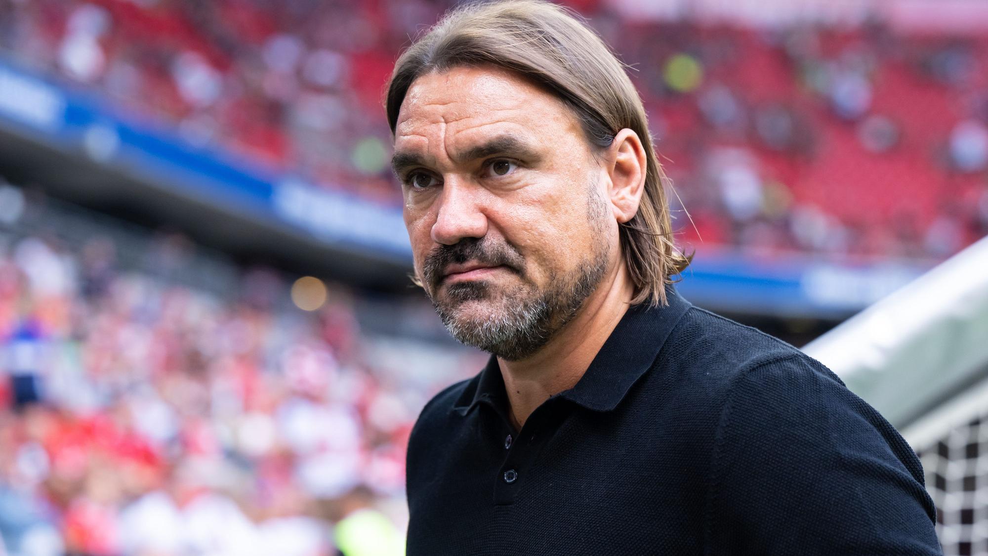 Daniel Farke in der Allianz-Arena vor dem Spiel von Borussia Mönchengladbach beim FC Bayern.