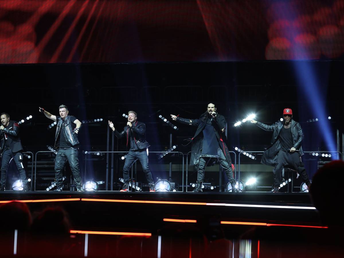 Die Backstreet Boys am 10. Oktober 2022 bei ihrem Konzert in der Lanxess Arena Köln.