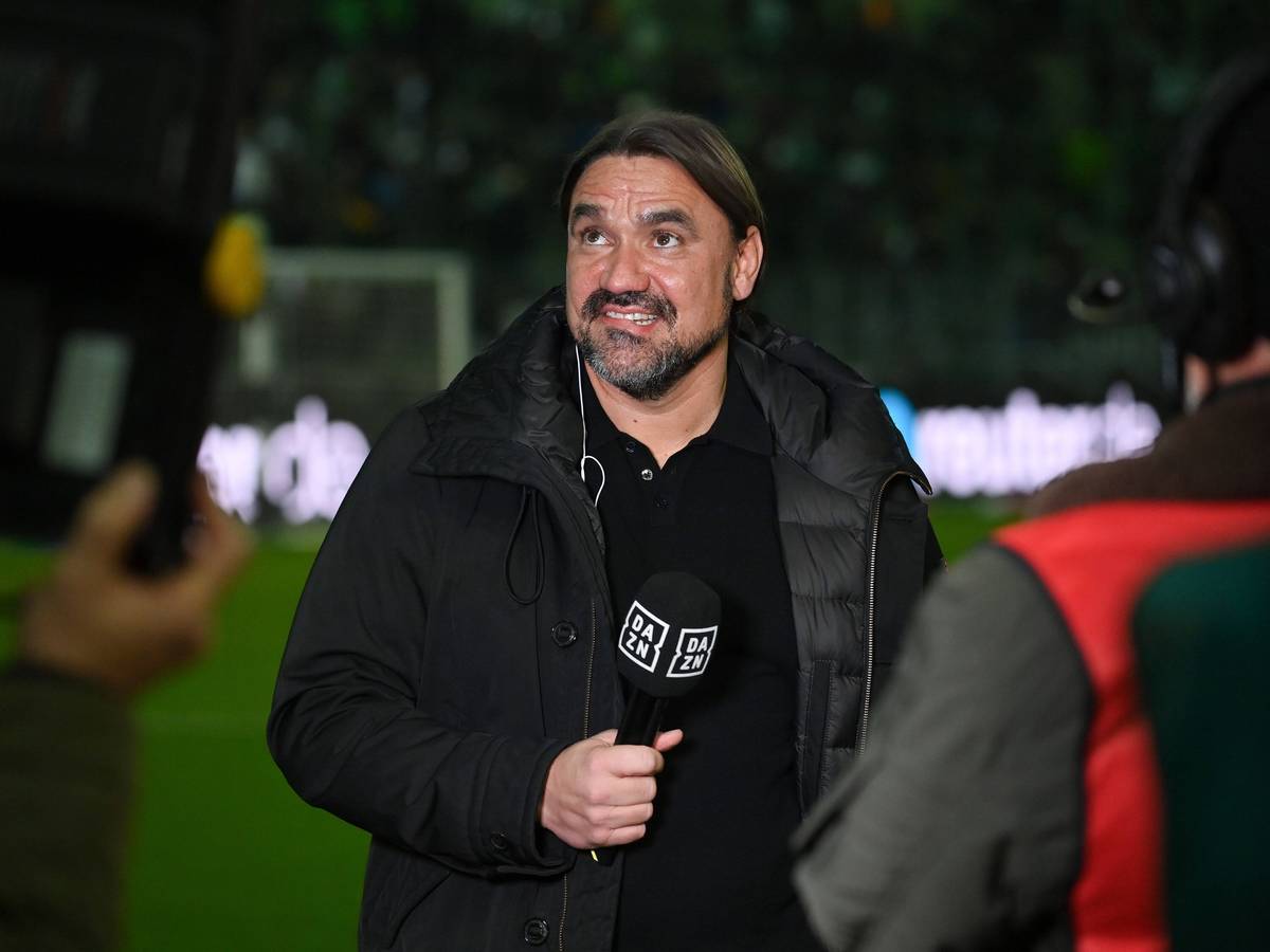 Daniel Farke, Trainer von Borussia Mönchengladbach, im Interview bei DAZN vor dem Spiel gegen den VfB Stuttgart am 4. November 2022.