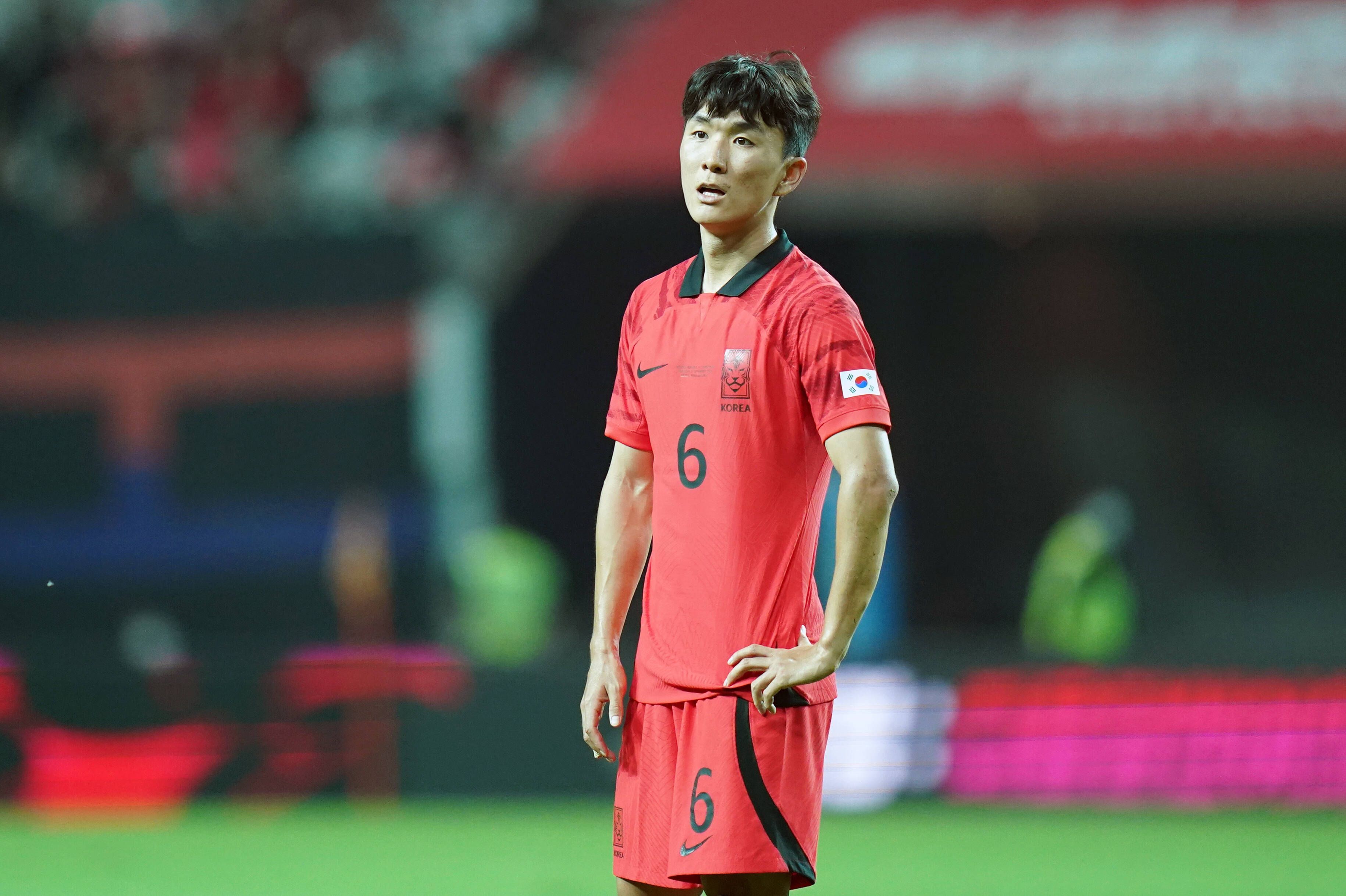 In-beom Hwang, hier am 27. September 2022 bei einem Länderspiel zwischen Südkorea und Kamerun, soll bei Borussia Mönchengladbach ein Thema sein.