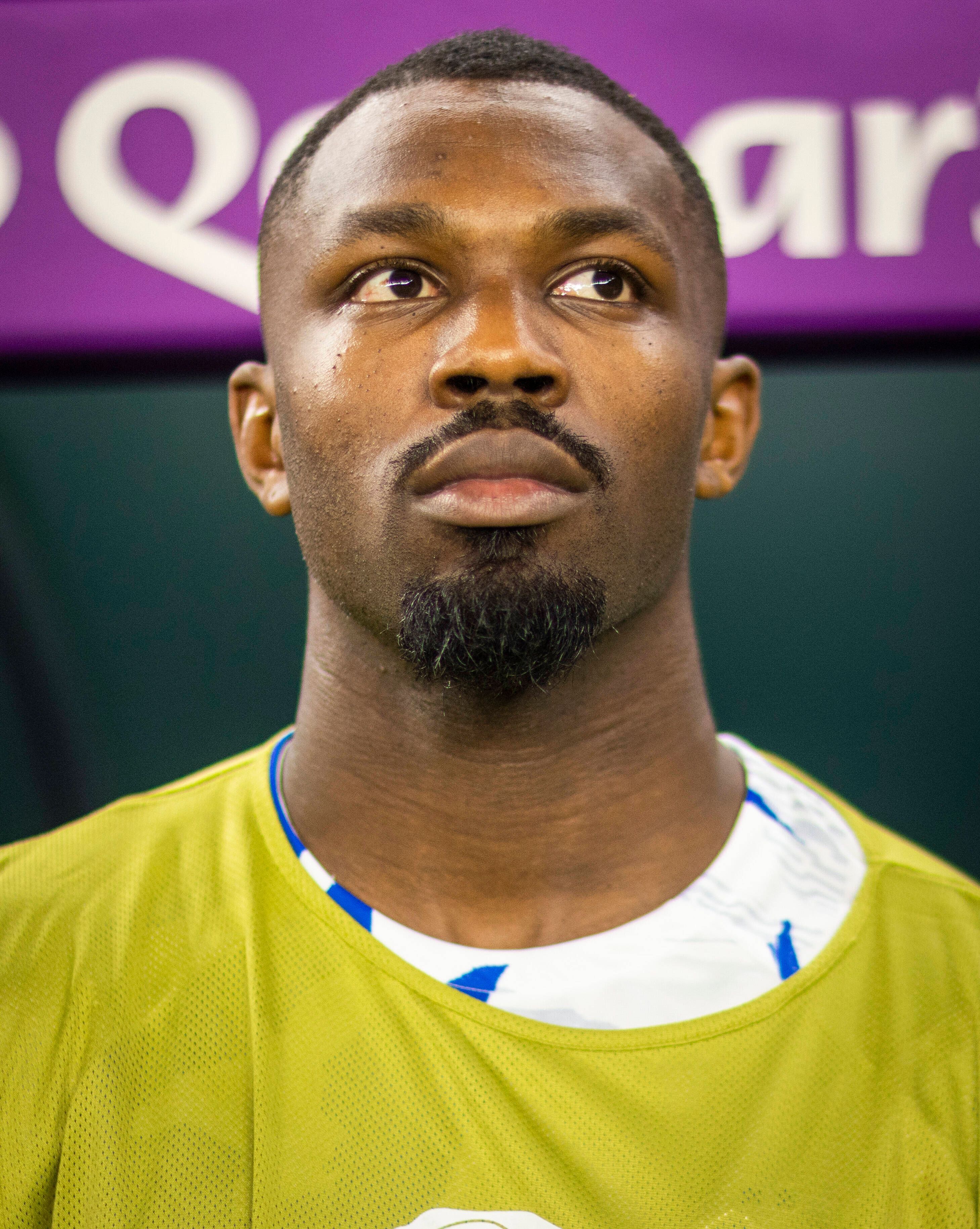 Marcus Thuram von Borussia Mönchengladbach ist derzeit mit der französischen Nationalmannschaft bei der WM in Katar im Einsatz. Das Foto zeigt ihn am 22. November 2022 vor dem Spiel gegen Australien.