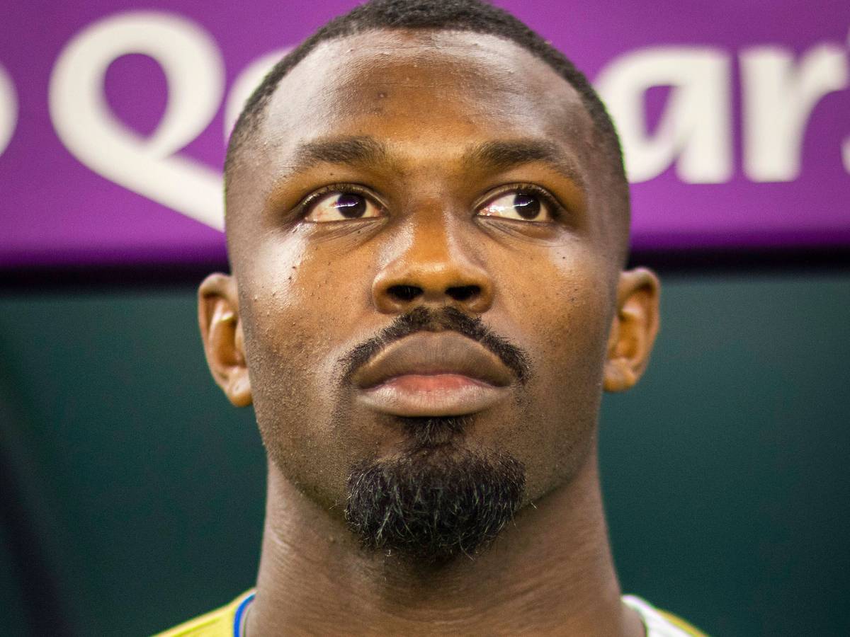 Marcus Thuram von Borussia Mönchengladbach ist derzeit mit der französischen Nationalmannschaft bei der WM in Katar im Einsatz. Das Foto zeigt ihn am 22. November 2022 vor dem Spiel gegen Australien.