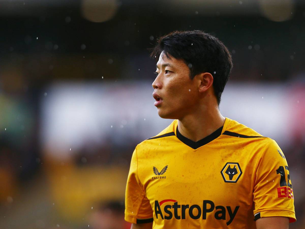 Hee-chan Hwang von den Wolverhampton Wanderes, hier am 15. Oktober 2022 beim Spiel gegen Nottingham Forest, soll angeblich auf der Wunschliste von Borussia Mönchengladbach stehen.