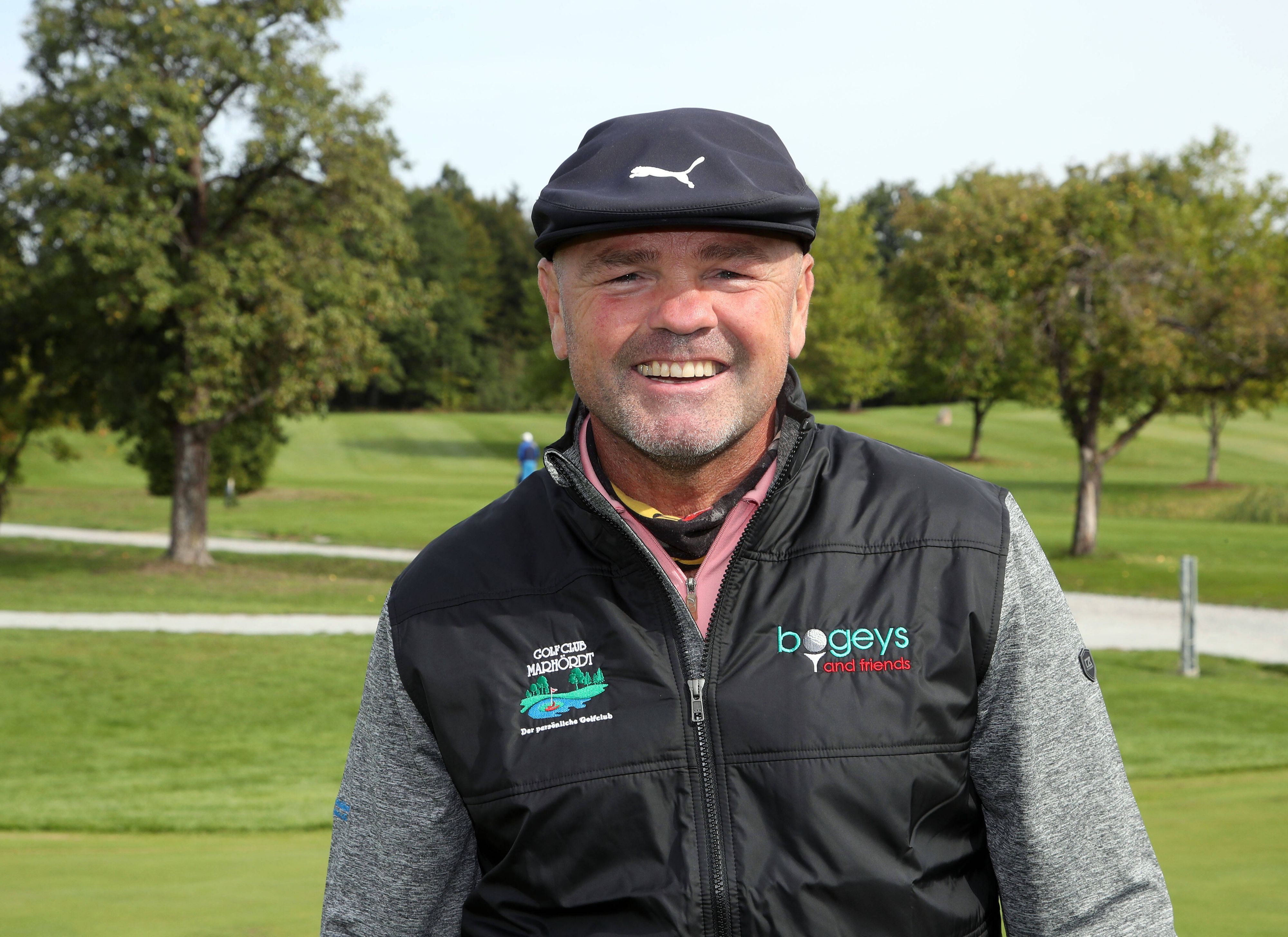 Seit seiner Kindheit ist Ex-Boxer Sven Ottke glühender Borussia-Fan. Das Foto zeigt ihn am 23. September 2022 bei einem Golfturnier.