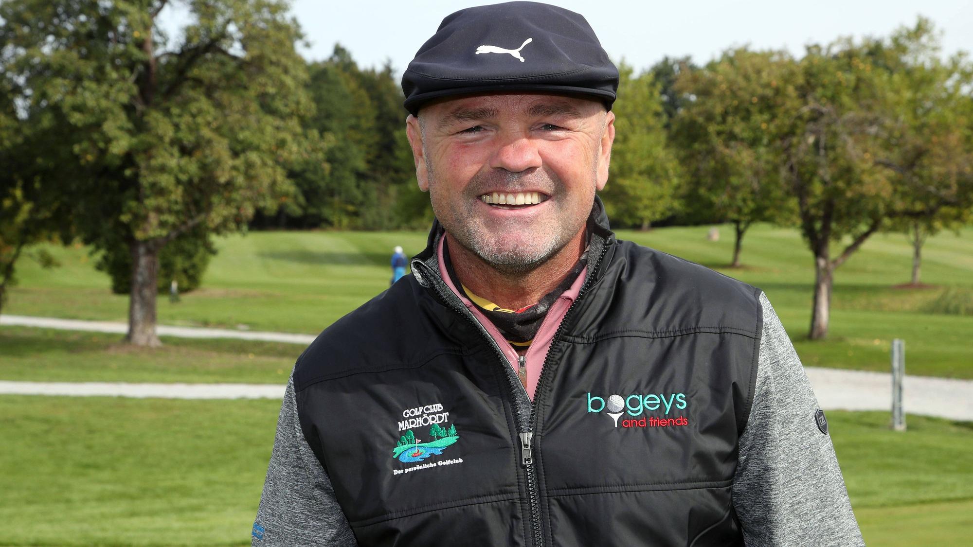 Seit seiner Kindheit ist Ex-Boxer Sven Ottke glühender Borussia-Fan. Das Foto zeigt ihn am 23. September 2022 bei einem Golfturnier.