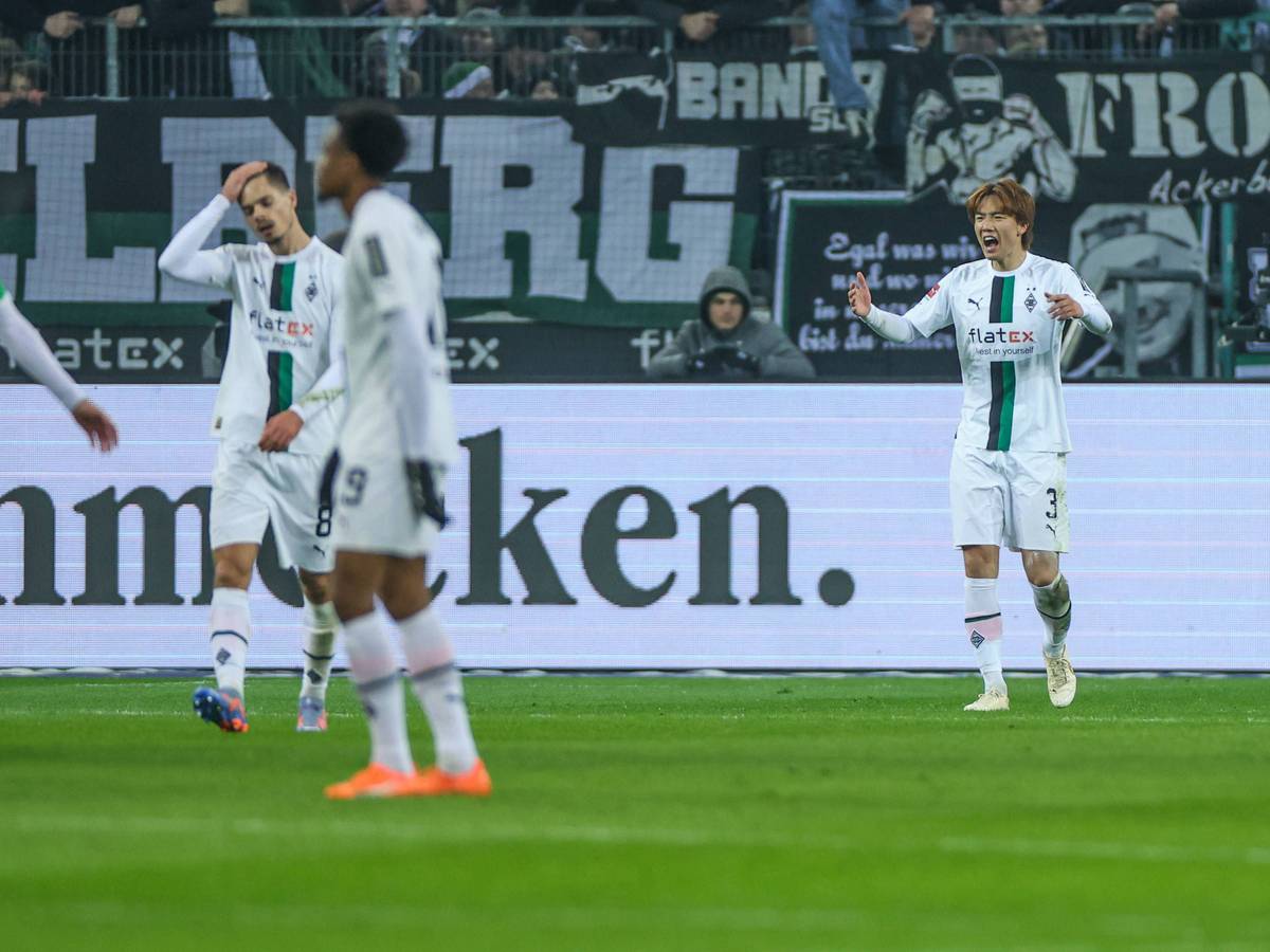 Hängende Köpfe bei Borussia Mönchengladbach: Am Sonntag (2. Januar 2023) gabs eine 2:3-Niederlage gegen Bayer 04 Leverkusen.