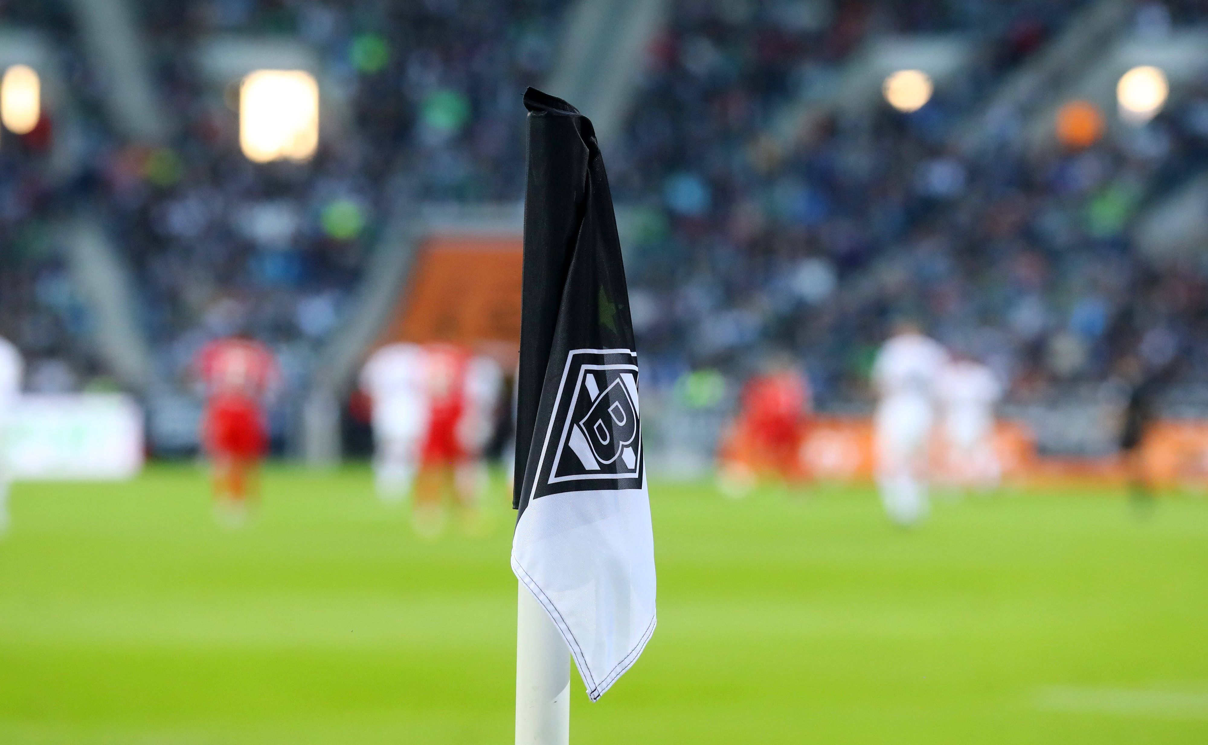Borussia Mönchengladbach hat die Hinrunde der Bundesliga-Saison 2022/23 auf Platz neun beendet. Das Foto zeigt eine herunterhängende Eckfahne am 17. September 2022 im Borussia-Park.