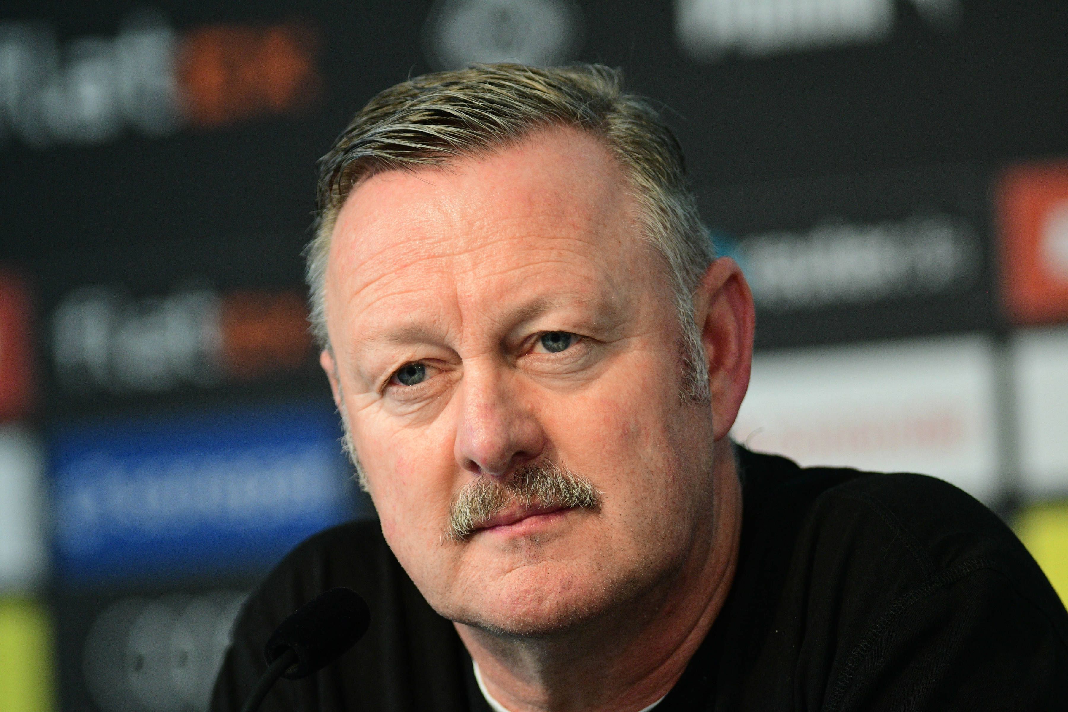 Roland Virkus, Manager von Borussia Mönchengladbach, hier bei der Pressekonferenz der Fohlen am 10. Februar 2023 im Presseraum des Borussia-Park.