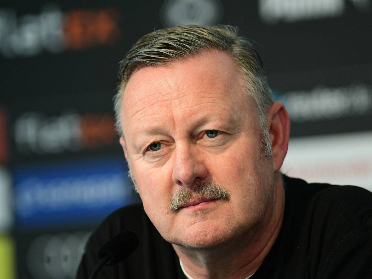 Roland Virkus, Manager von Borussia Mönchengladbach, hier bei der Pressekonferenz der Fohlen am 10. Februar 2023 im Presseraum des Borussia-Park.