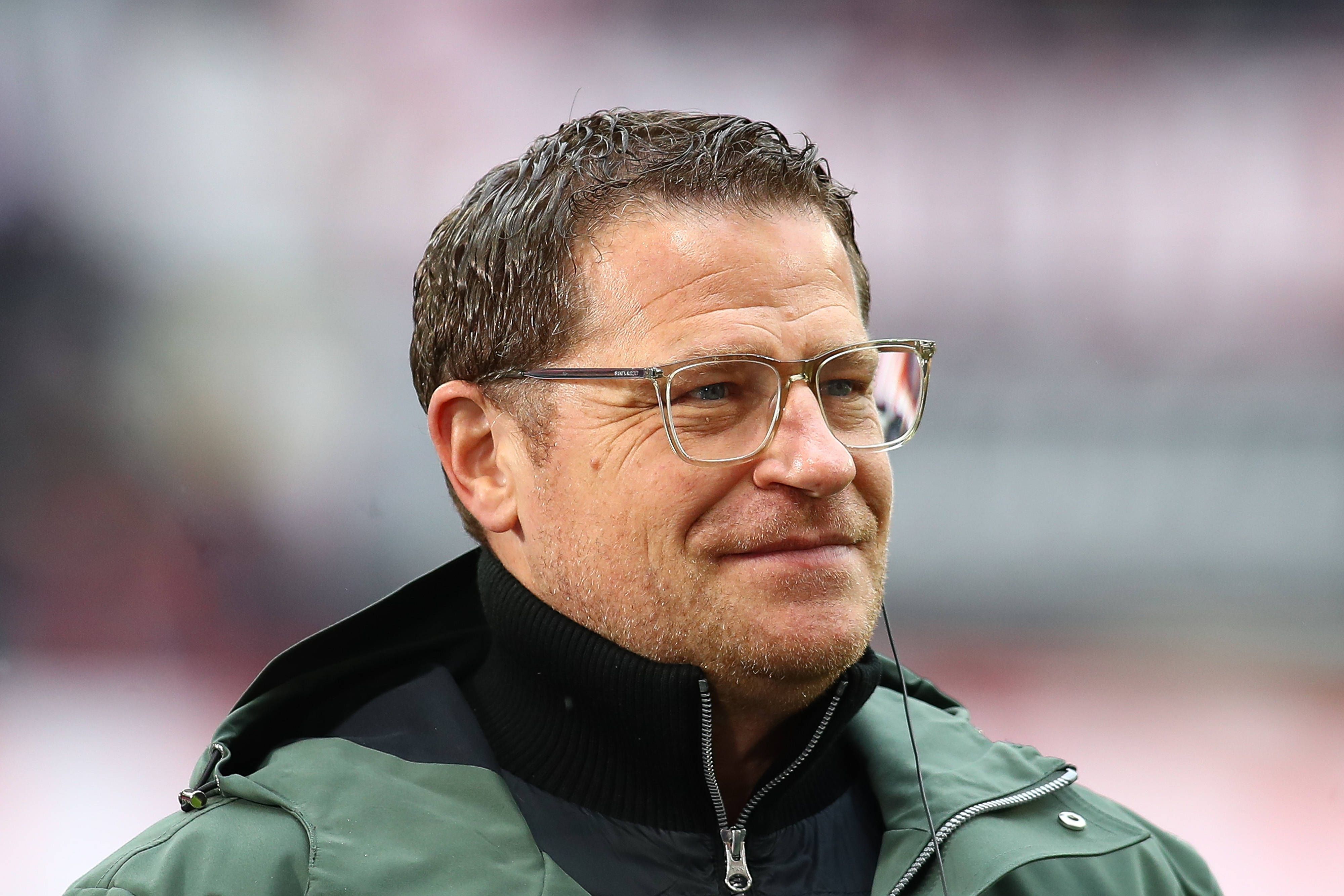Ex-Gladbach-Manager Max Eberl steht mittlerweile als Sportchef bei Bundesliga-Konkurrent RB Leipzig unter Vertrag. Hier ist der 49-Jährige am 25. Februar 2023 in Leipzig zu sehen.
