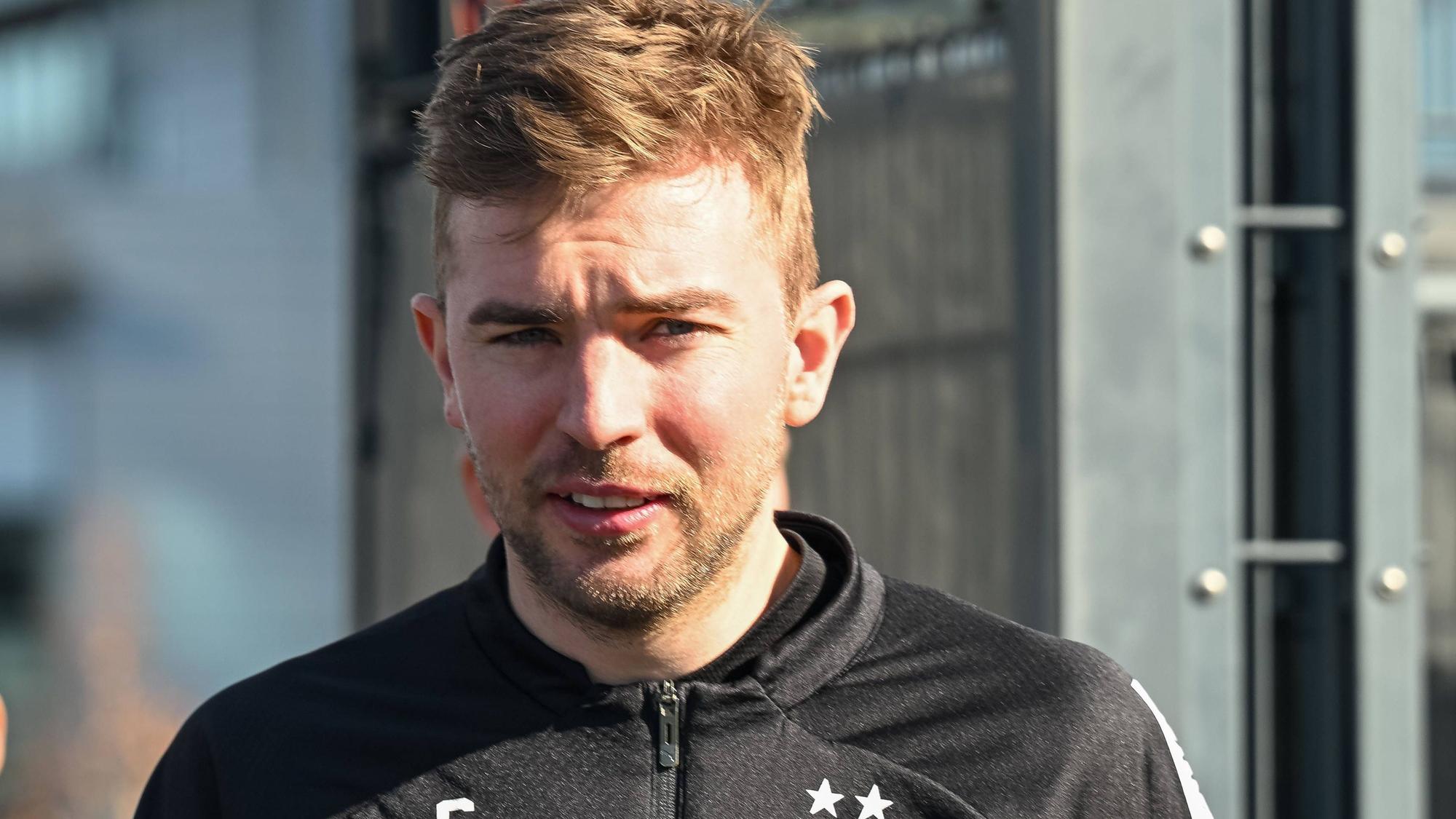 Christoph Kramer von Borussia Mönchengladbach, hier bei einer Trainingseinheit am 2. März 2023.