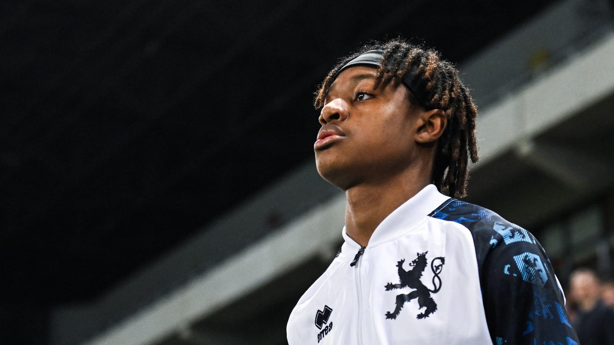 Yvandro Borges Sanches, hier am 23. März 2023, kann mittlerweile mit erst 18 Jahren 18 A-Länderspiele für Luxemburg vorweisen. Das Foto zeigt den Spieler von Borussia Mönchengladbach vor einem Länderspiel in der Slowakei.