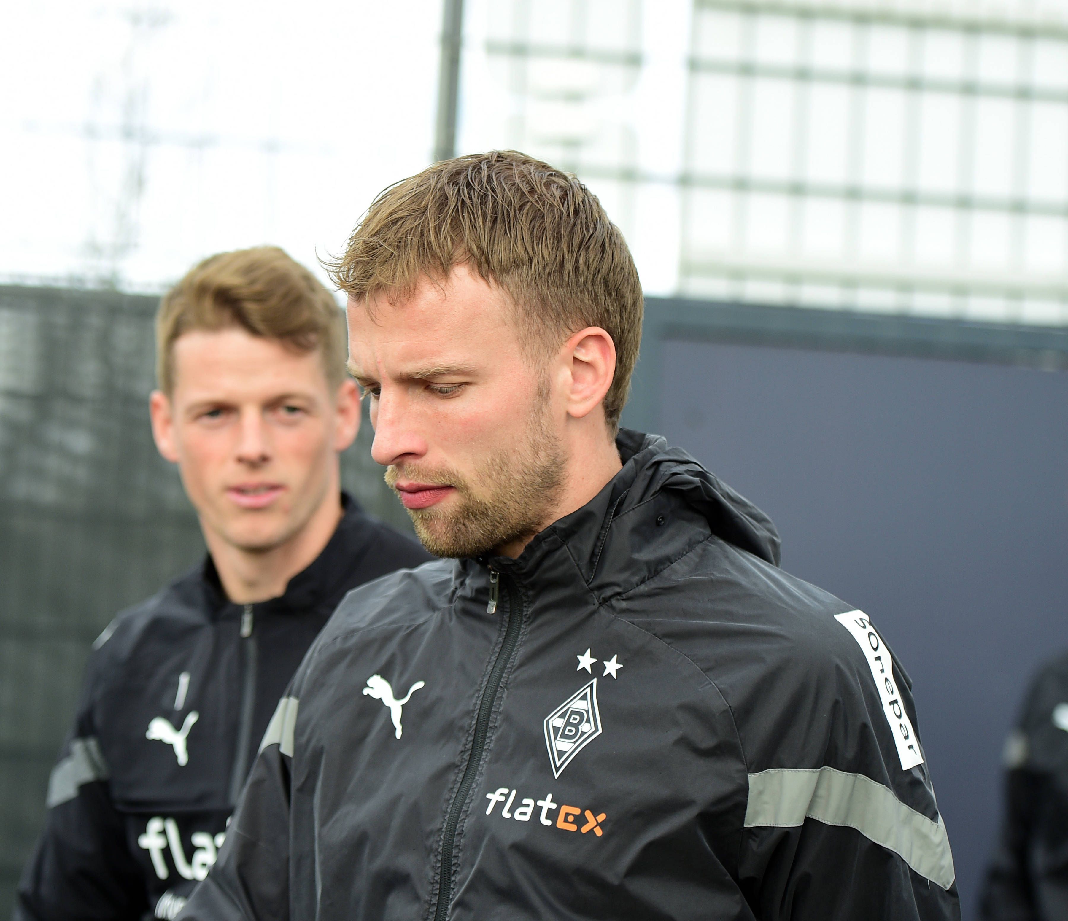 12.04.2023 Moenchengladbach Fussball, Herren, Saison 2022/2023, Training Borussia Moenchengladbach Marvin Friedrich Gladbach DFL regulations prohibit any use of photographs as image sequences and/or quasi-video. Borussia-Park NRW Deutschland *** 12 04 2023 Moenchengladbach football, men, season 2022 2023, training Borussia Moenchengladbach Marvin Friedrich Gladbach DFL regulations prohibit any use of photographs as image sequences and or quasi video Borussia Park NRW Germany