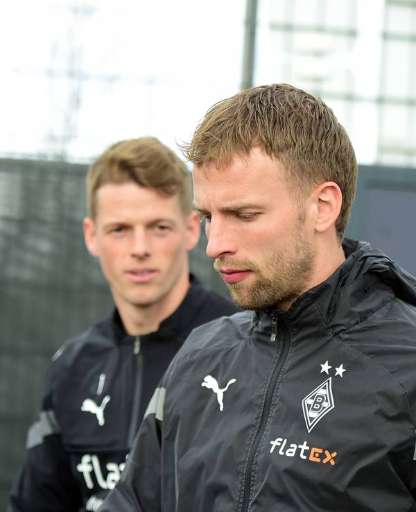 12.04.2023 Moenchengladbach Fussball, Herren, Saison 2022/2023, Training Borussia Moenchengladbach Marvin Friedrich Gladbach DFL regulations prohibit any use of photographs as image sequences and/or quasi-video. Borussia-Park NRW Deutschland *** 12 04 2023 Moenchengladbach football, men, season 2022 2023, training Borussia Moenchengladbach Marvin Friedrich Gladbach DFL regulations prohibit any use of photographs as image sequences and or quasi video Borussia Park NRW Germany